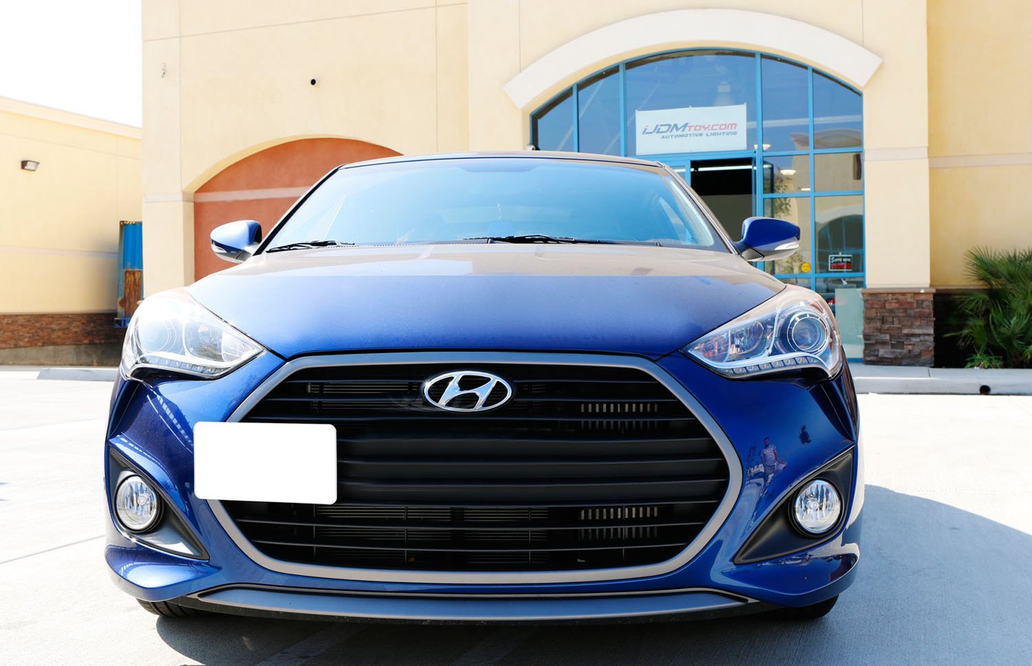 Hyundai Veloster Front Bumper Tow Hook License Plate Mounting Bracket Holder - Durable & Easy Installation for Custom Car Styling (Perfect for Car Shows, Off-Roading & Street Legal Compliance)