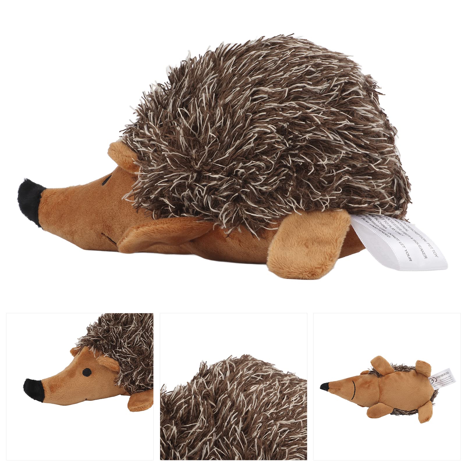 EVTSCAN Hedgehog Shaped Squeaky Dog Toy - Super Soft Plush Chew Resistant Interactive Puppy Toy for Training, Chewing & Playtime - Perfect for Small & Medium Dogs Indoor/Outdoor Fun