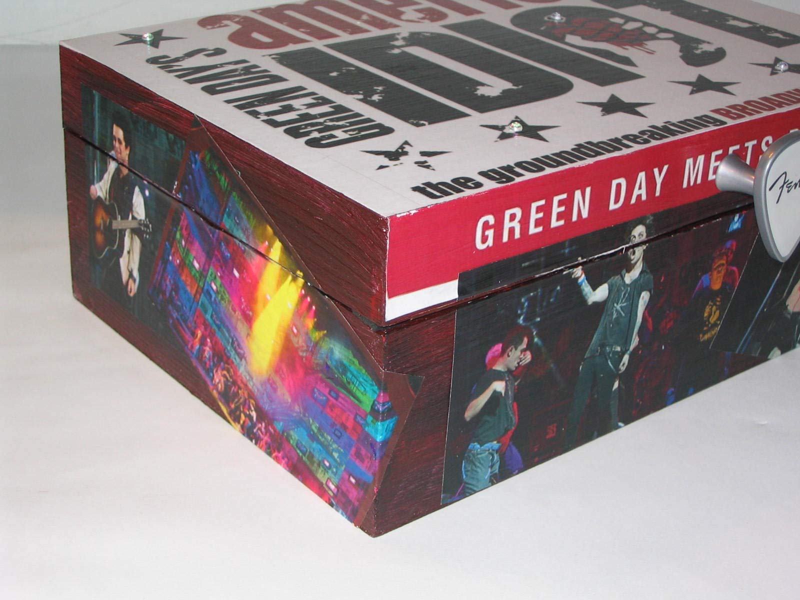 American Idiot The Musical Broadway Decoupage Wooden Jewelry Storage Box - Green Day Inspired Gift for Music Lovers, Perfect for Theater Fans & Jewelry Organization
