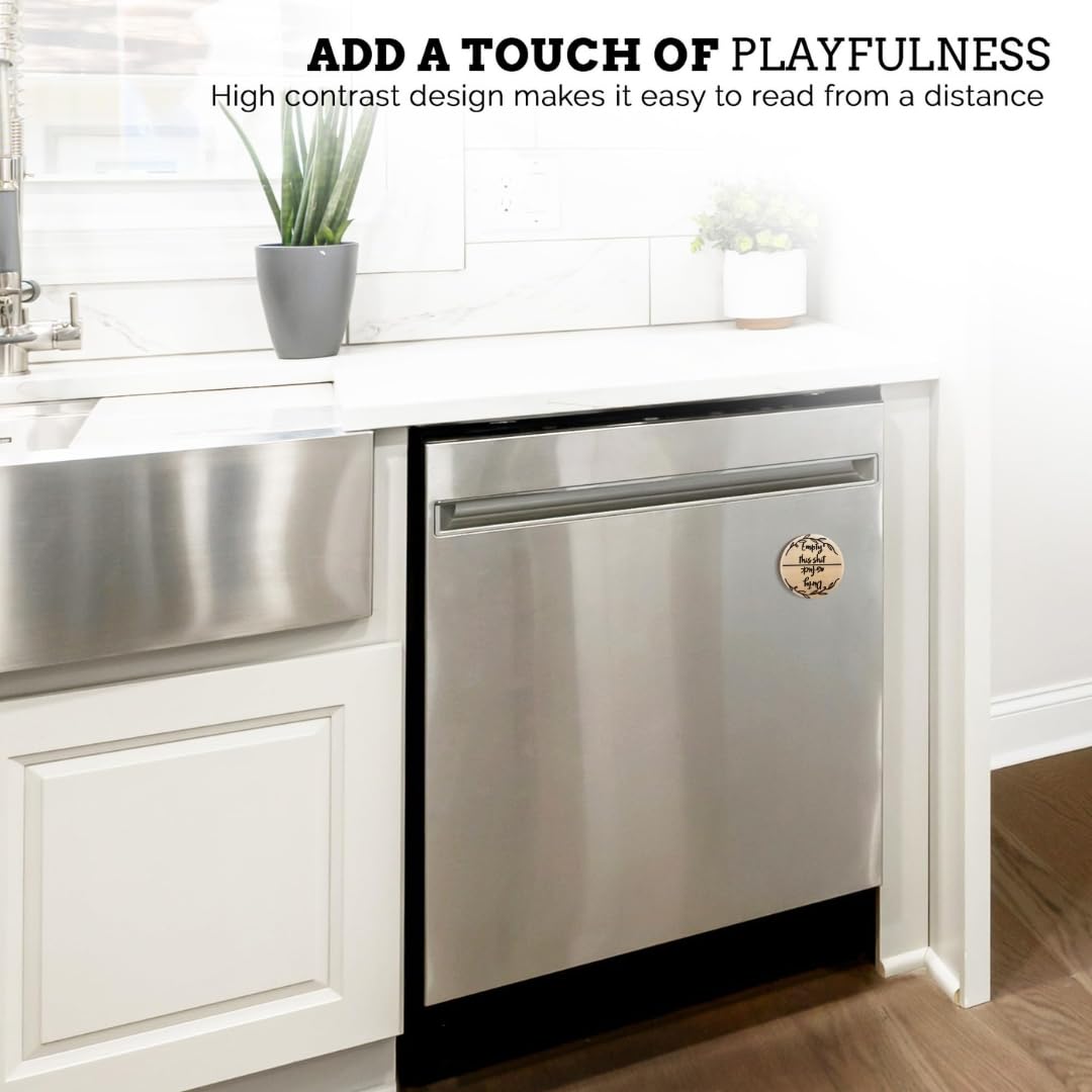 Funny Dishwasher Magnet Clean Dirty Sign - Kitchen Organization & Storage Essential - First Apartment & New Home Must Have - Farmhouse Kitchen Decor - Perfect for Apartments, Dorms & Housewarming Gifts