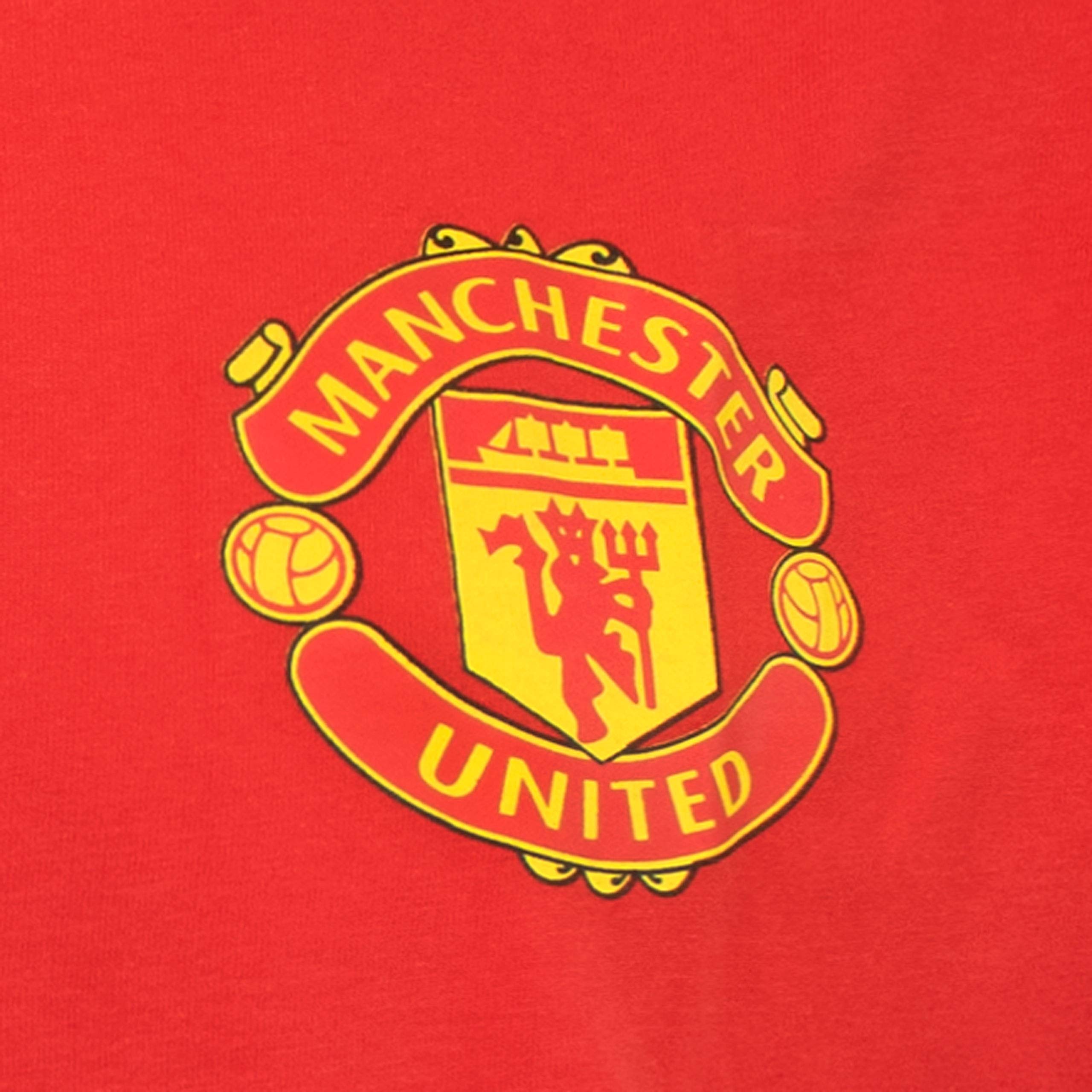 Manchester United Men's Red Pajama Set - Comfortable Sleepwear for Fans, Size S-XXL - Perfect for Gifts, Game Nights & Relaxing at Home