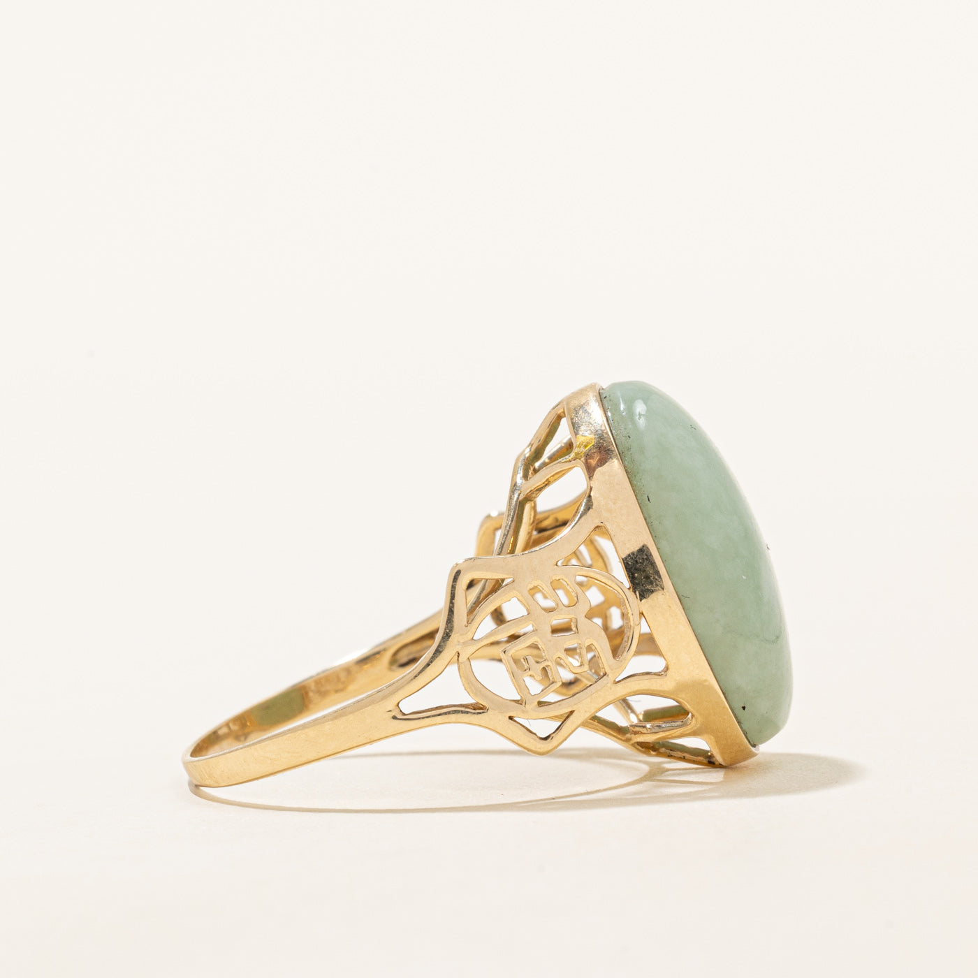 10.00ct Natural Jadeite Cocktail Ring for Women - Size 7.75 | Elegant Statement Jewelry for Parties, Weddings & Special Occasions
