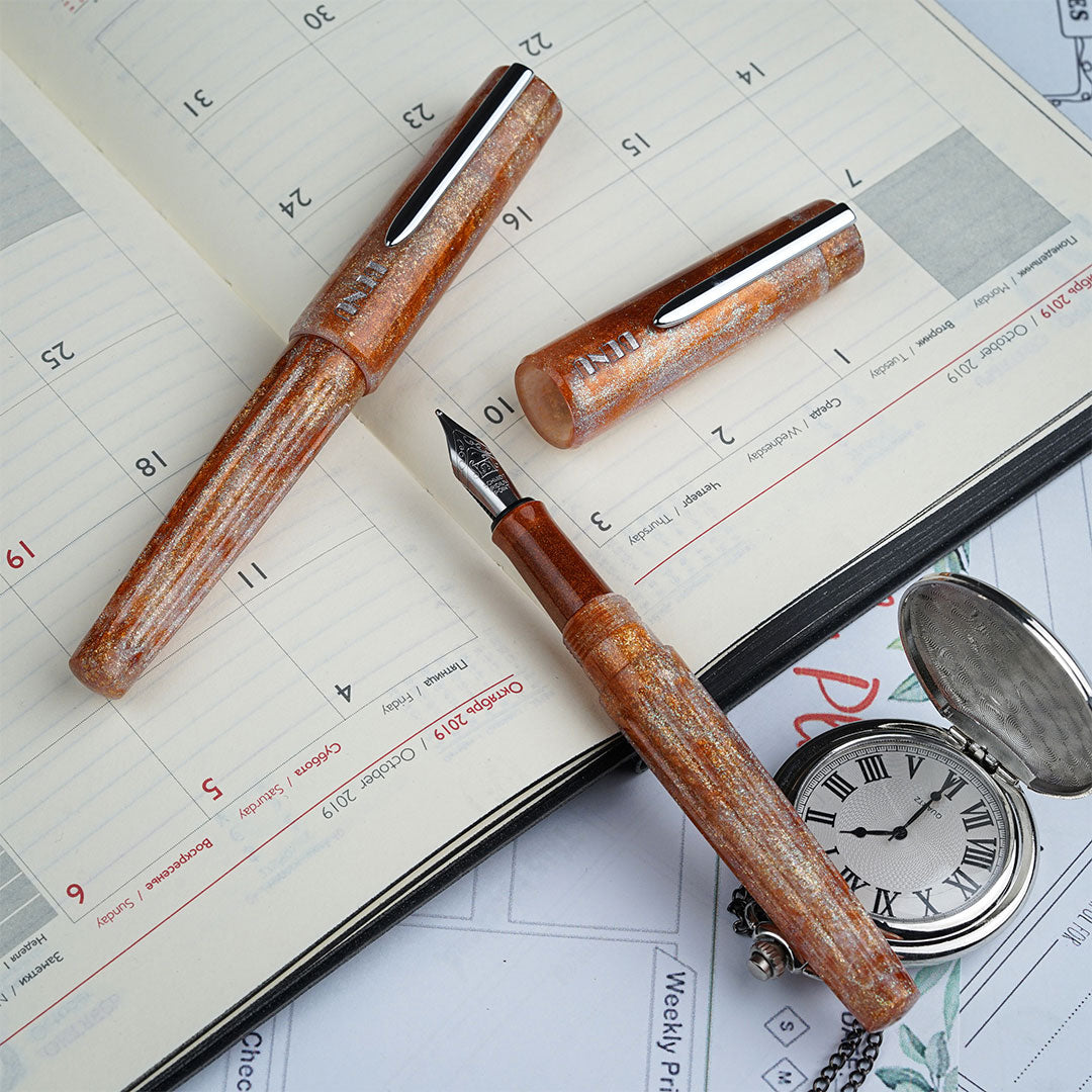 Benu DailyMate Fountain Pen - Premium Writing Instrument for Smooth Ink Flow, Comfortable Grip | Perfect for Journaling, Note Taking, and Calligraphy Practice