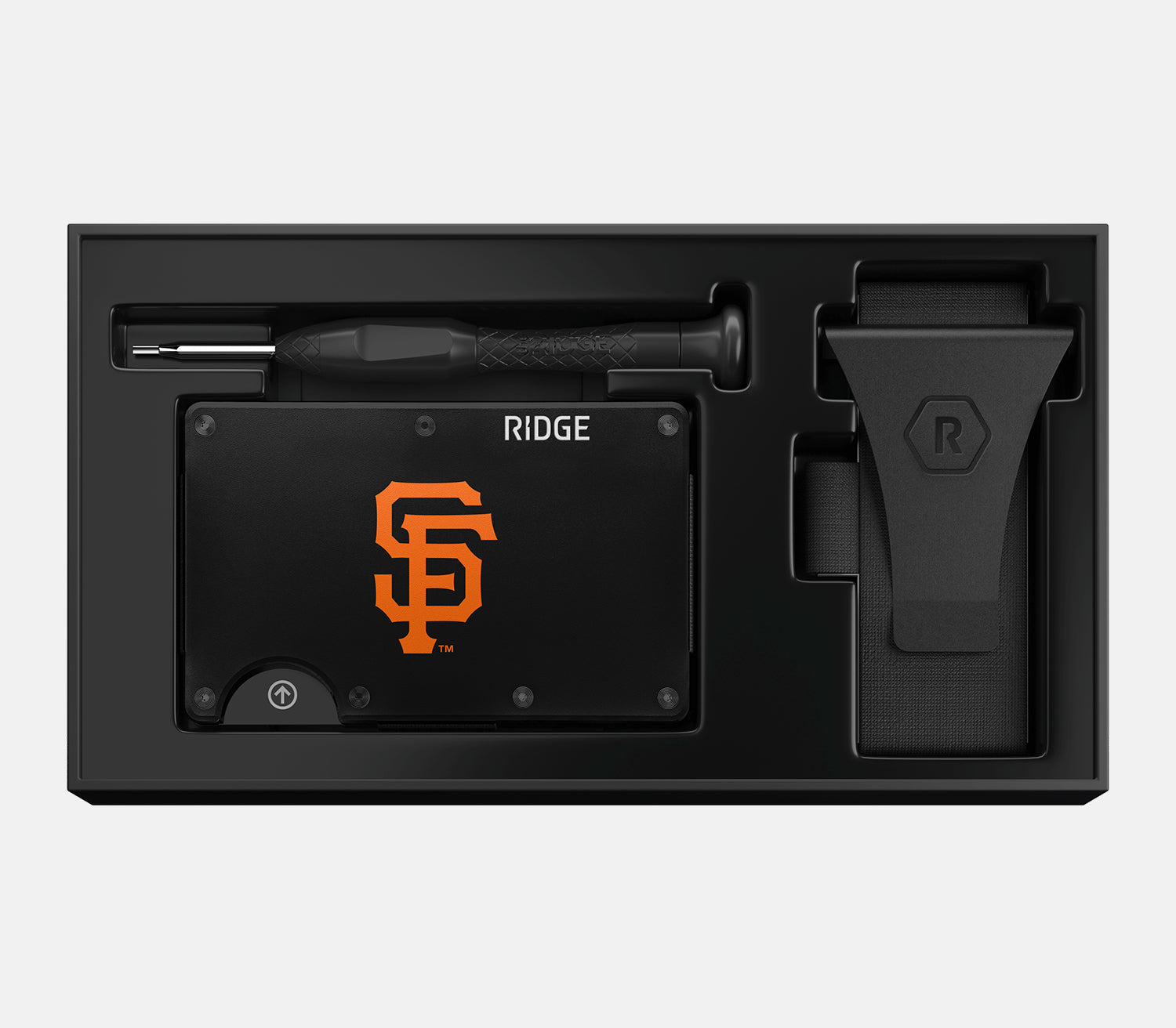 Ridge Wallet for Men - Slim RFID Blocking Minimalist Front Pocket Wallet - San Francisco Giants Edition - Perfect for Everyday Carry, Travel & Gifts