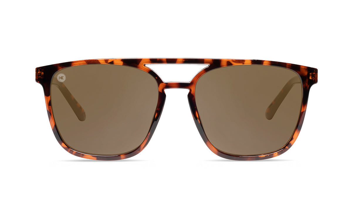 Brightsides Glossy Tortoise Shell & Amber Sunglasses - Stylish UV Protection Shades for Women & Men | Perfect for Beach, Driving & Outdoor Activities