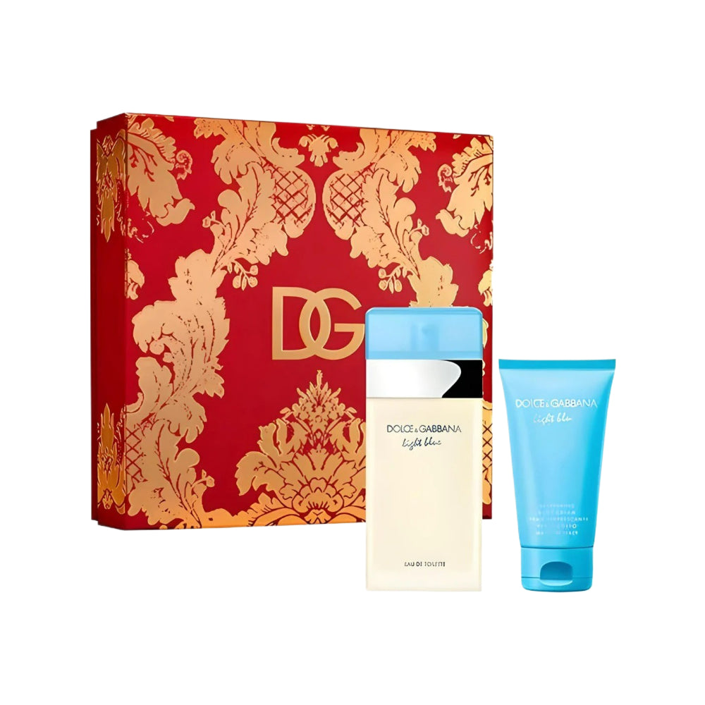 Light Blue 2 Piece Eau De Toilette Spray for Women & Men - 100ml Perfume Set - Fresh Citrus Floral Scent - Perfect for Daytime Wear, Office & Romantic Dates