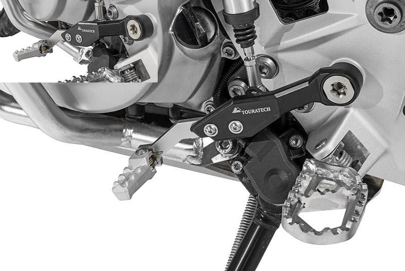 Touratech Adjustable Shift Lever for BMW F750GS & F850GS Adventure Bikes - Perfect for Off-Road & Long-Distance Touring