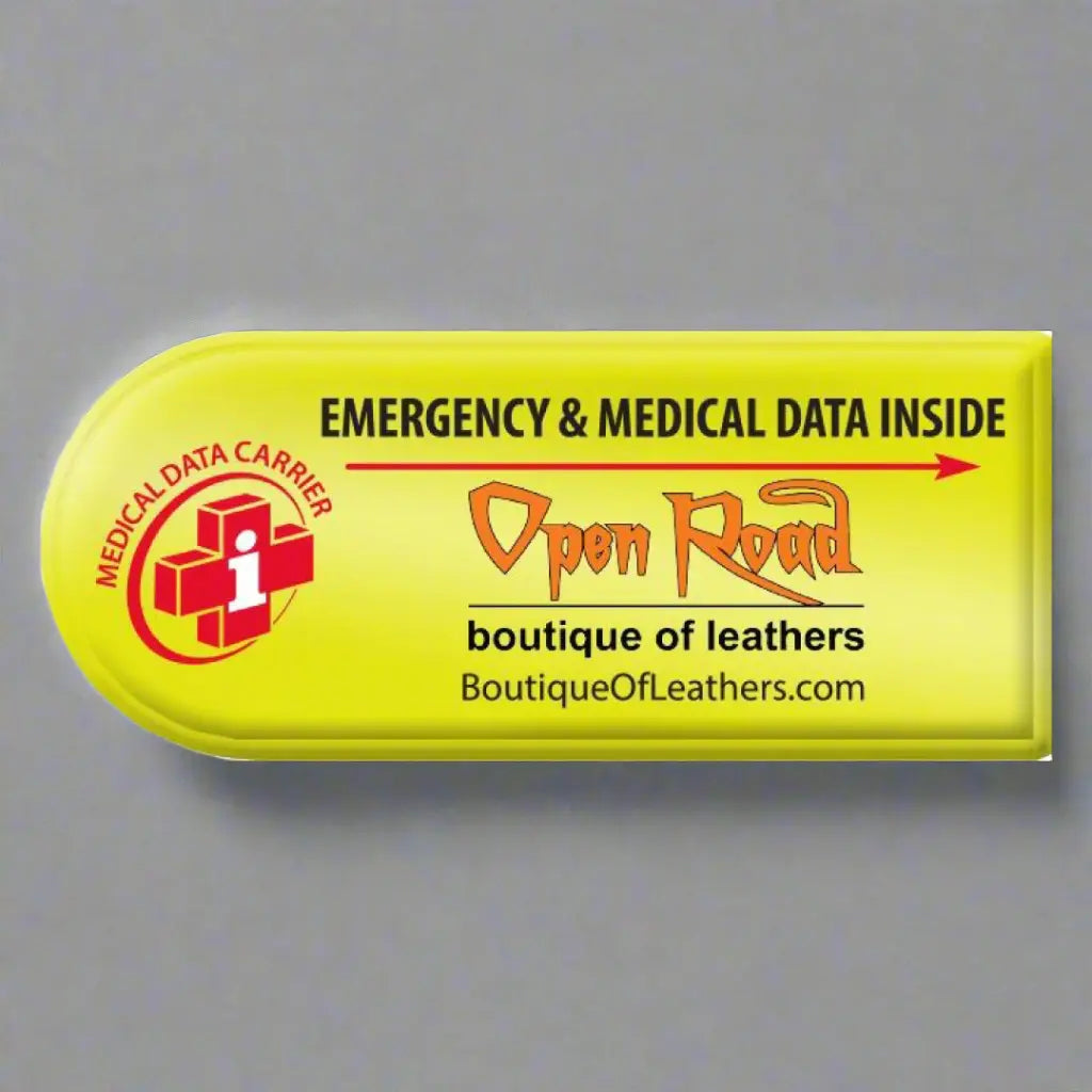 Emergency Medical ID Bracelet for Riders & First Responders - Waterproof Medical Alert Wristband with Personal Health Data - Perfect for Cycling, Motorcycling & Outdoor Adventures