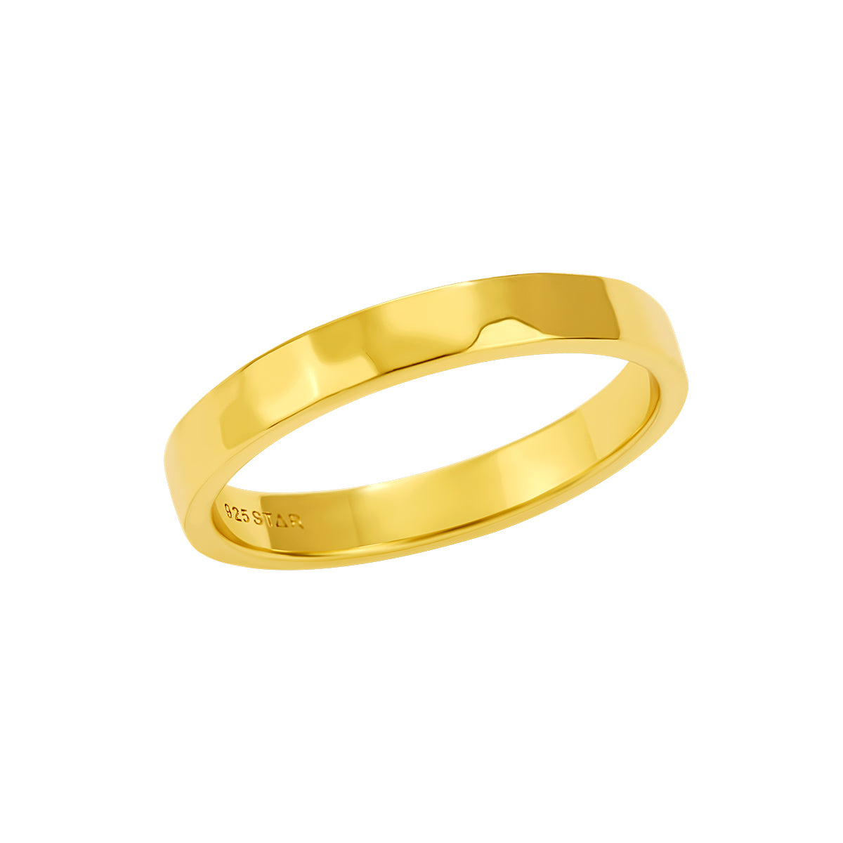 Vintage Beaten Gold Ring Band for Women - Elegant Hammered Texture Wedding Band, Stackable Minimalist Ring for Everyday Wear