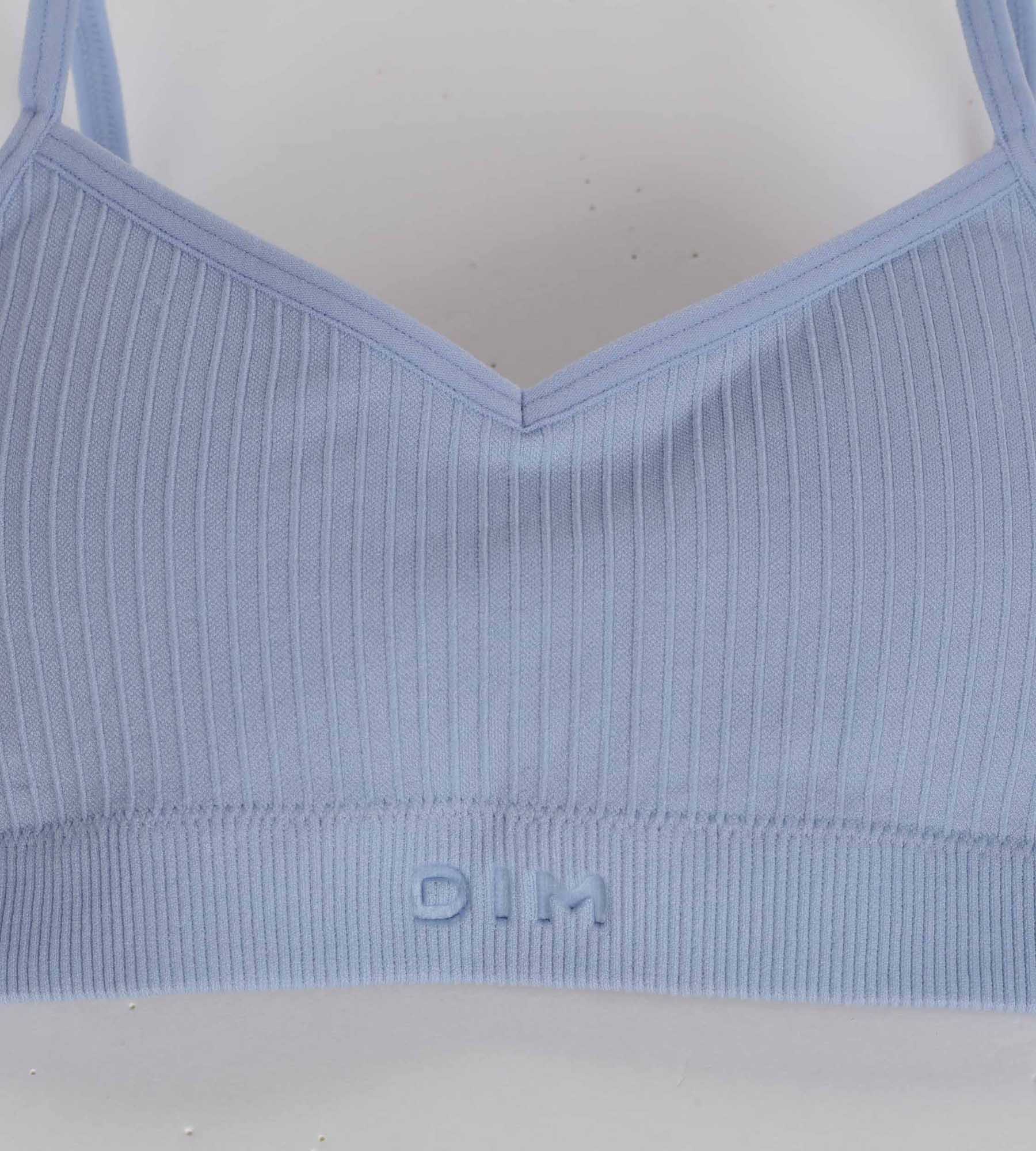 Seamless Girls Bra with Removable Foam Pads - Soft Microfiber Comfort - Blue Dim - Perfect for School, Sports & Everyday Wear