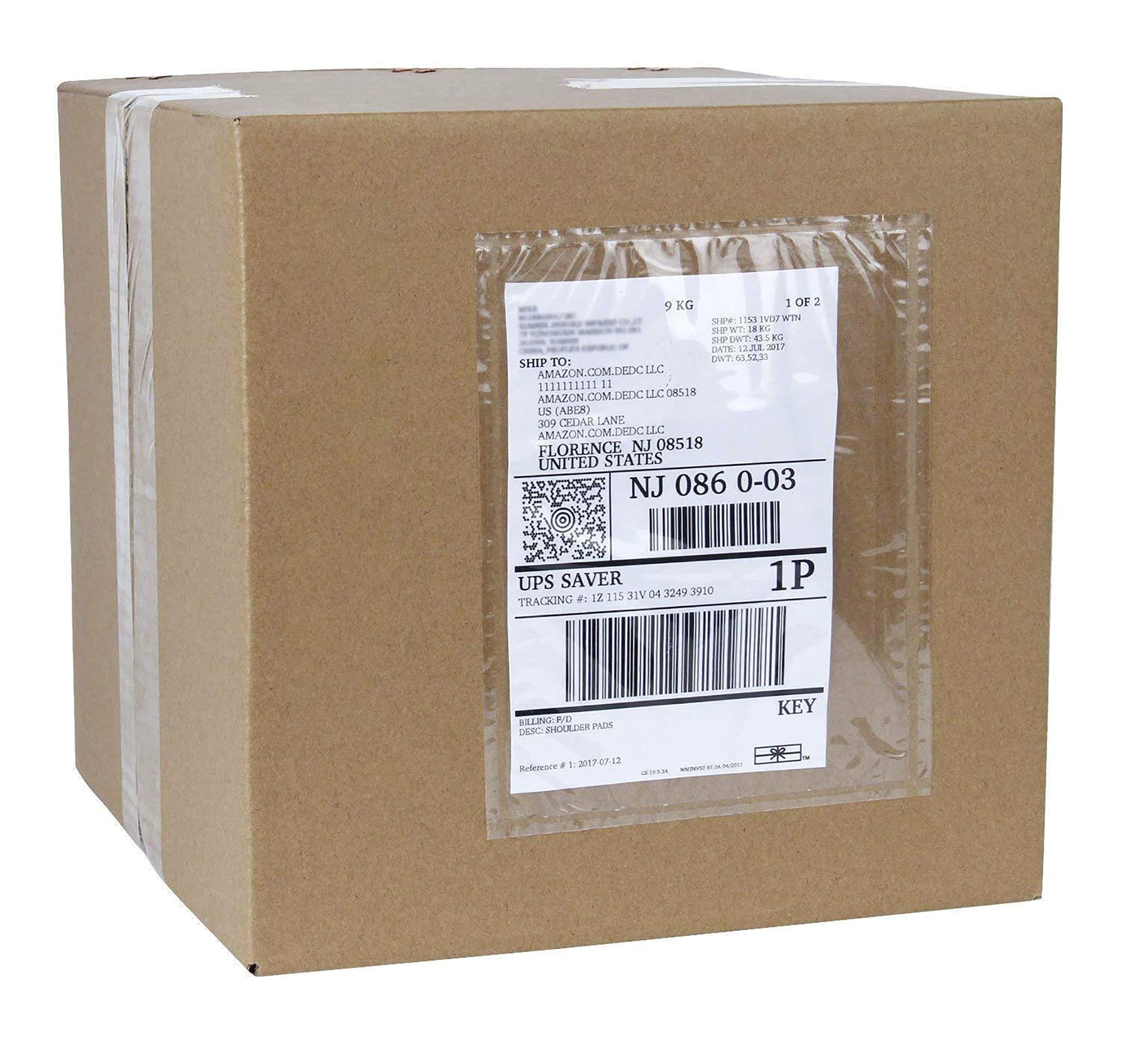 APQ 9.5 x 12 Inch Clear Top Loading Packing List Envelopes - 500 Pack Self-Seal Plastic Shipping Label Pouches | Durable Document Mailing Envelopes for Ecommerce, Office & Logistics Use