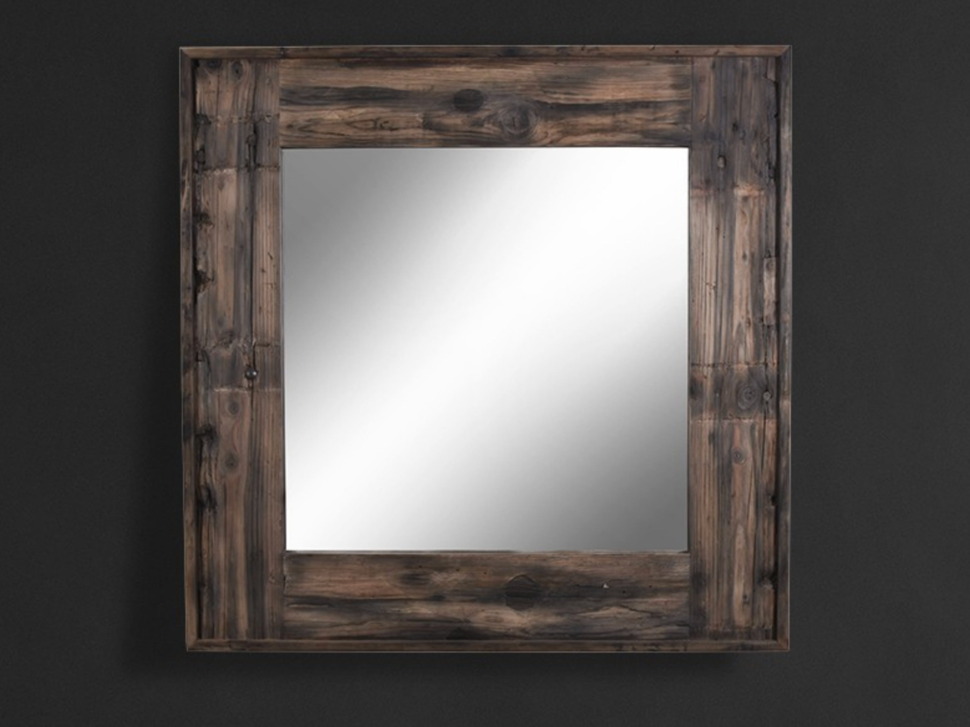 Axel MK3 Square Mirror - Modern Wall & Bathroom Decor - Shatterproof Glass for Home, Office, or Salon Use