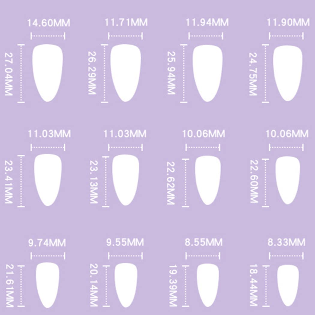 Glossy Almond Press on French Nails - Pink Short Abstract Line Fake Nails with Full Cover - 24Pcs Artificial False Nails Tips for Women and Girls - Perfect for Parties, Weddings, and Daily Wear