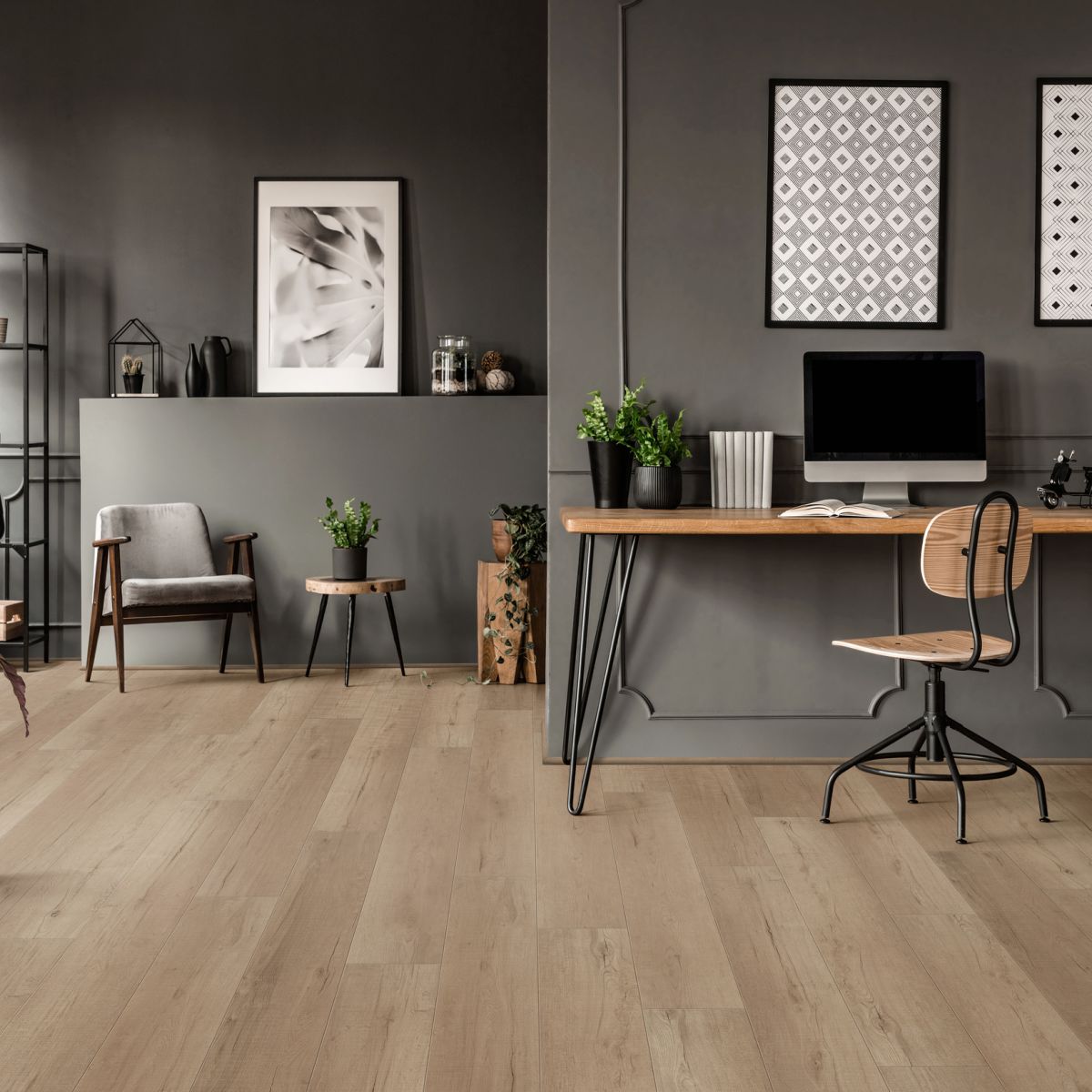 Coretec Plus Enhanced Jerome Oak 7x48 Plank - Waterproof Luxury Vinyl Flooring for Home & Office - Perfect for Living Rooms, Bedrooms, and High-Traffic Areas