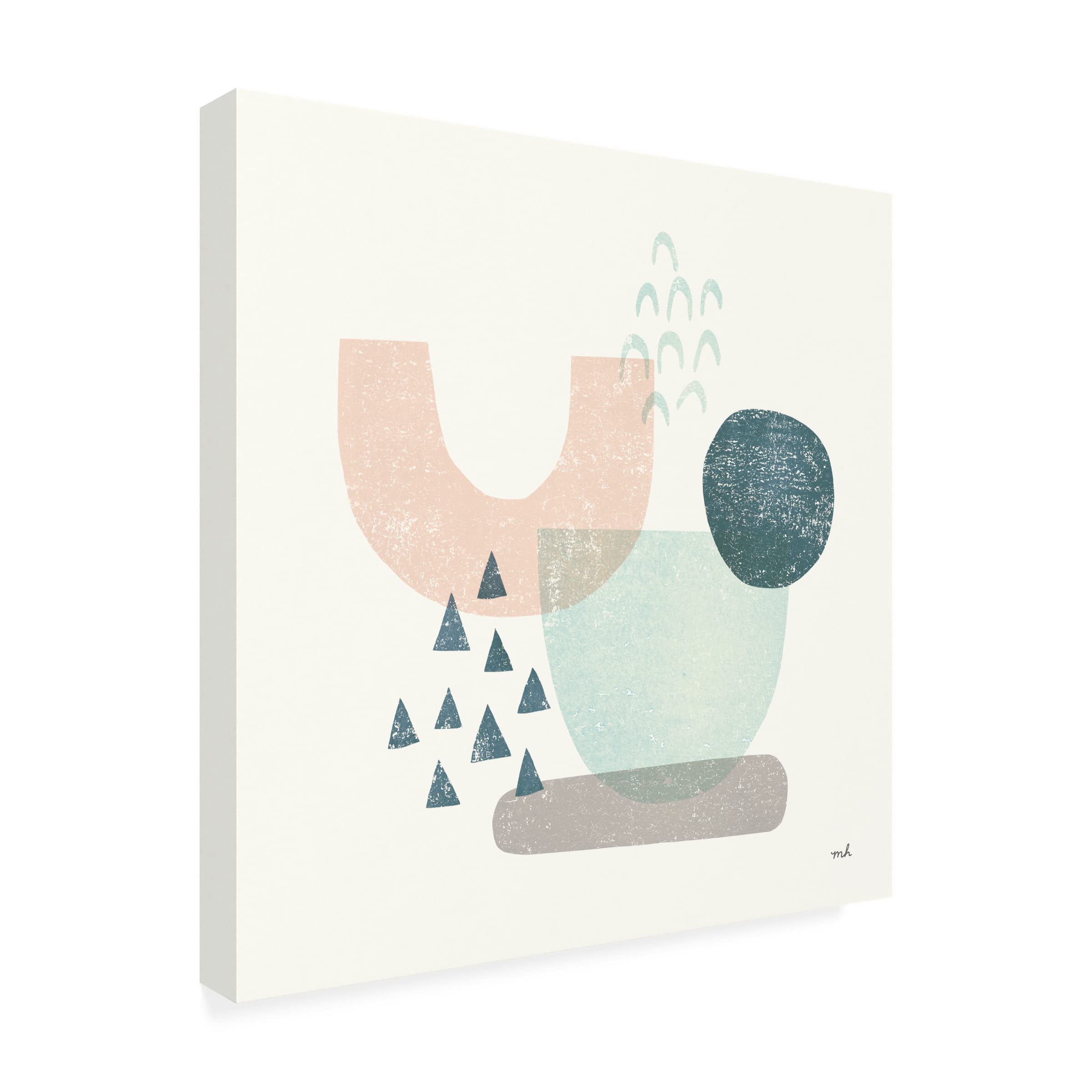 Trademark Fine Art 'Happy Thoughts II' Canvas Wall Art by Moira Hershey - Modern Home Decor for Living Room, Bedroom & Office