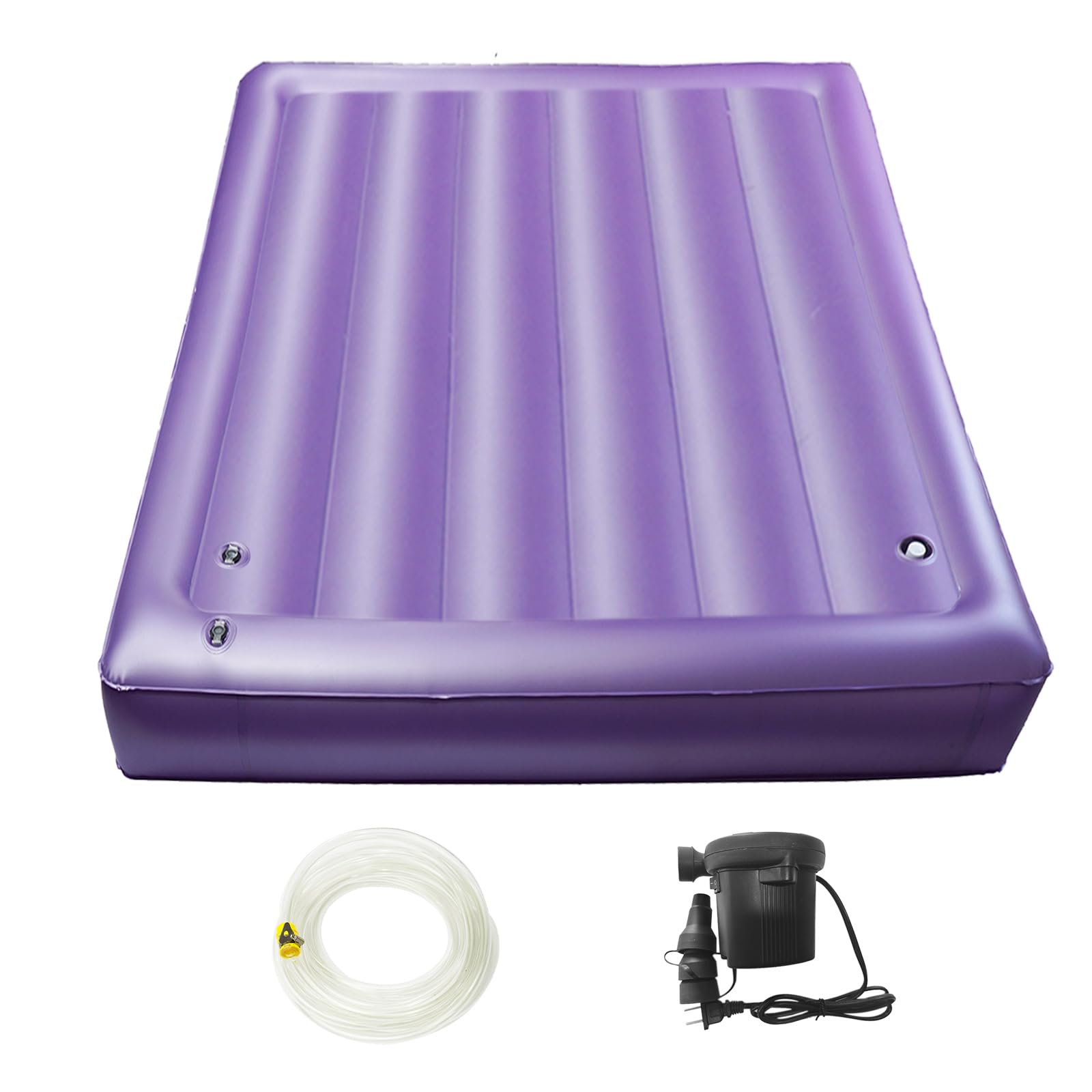 Ergonomic PVC Water Bed Mattress - Medium Wave, 50% Full, Double Exhaust Holes | Durable & Foldable Softside Waterbed Set (Twin 39x75) for Home, Dorm, or Guest Room Relaxation