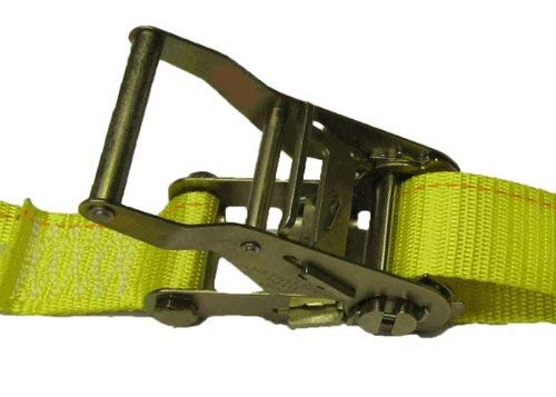10 Pack E-Track Ratchet Straps 12 FT - Heavy Duty Yellow Cargo Tie Down Straps for Trucks, Trailers & Securing Loads During Transport
