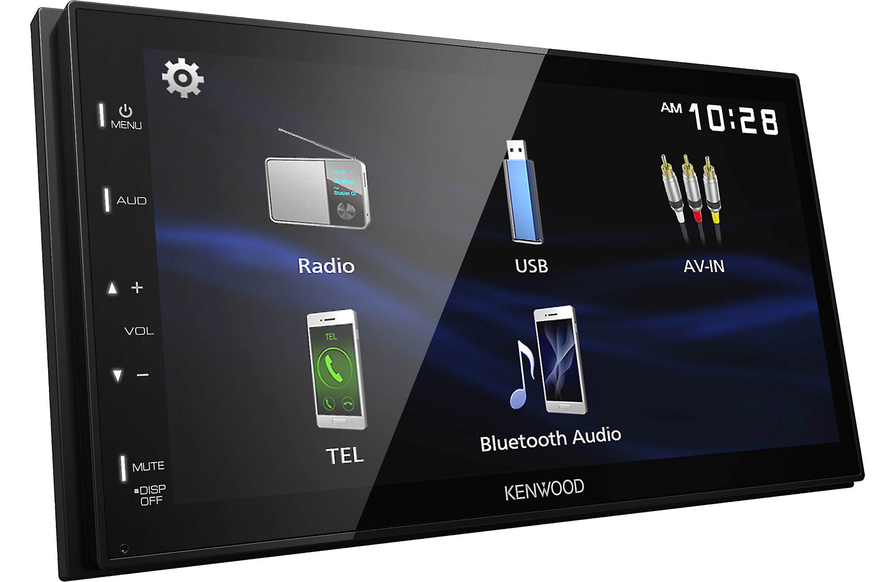 Kenwood DMX129BT Digital Multimedia Receiver with Bluetooth, Apple CarPlay & Android Auto - Perfect for Car Audio & Hands-Free Driving