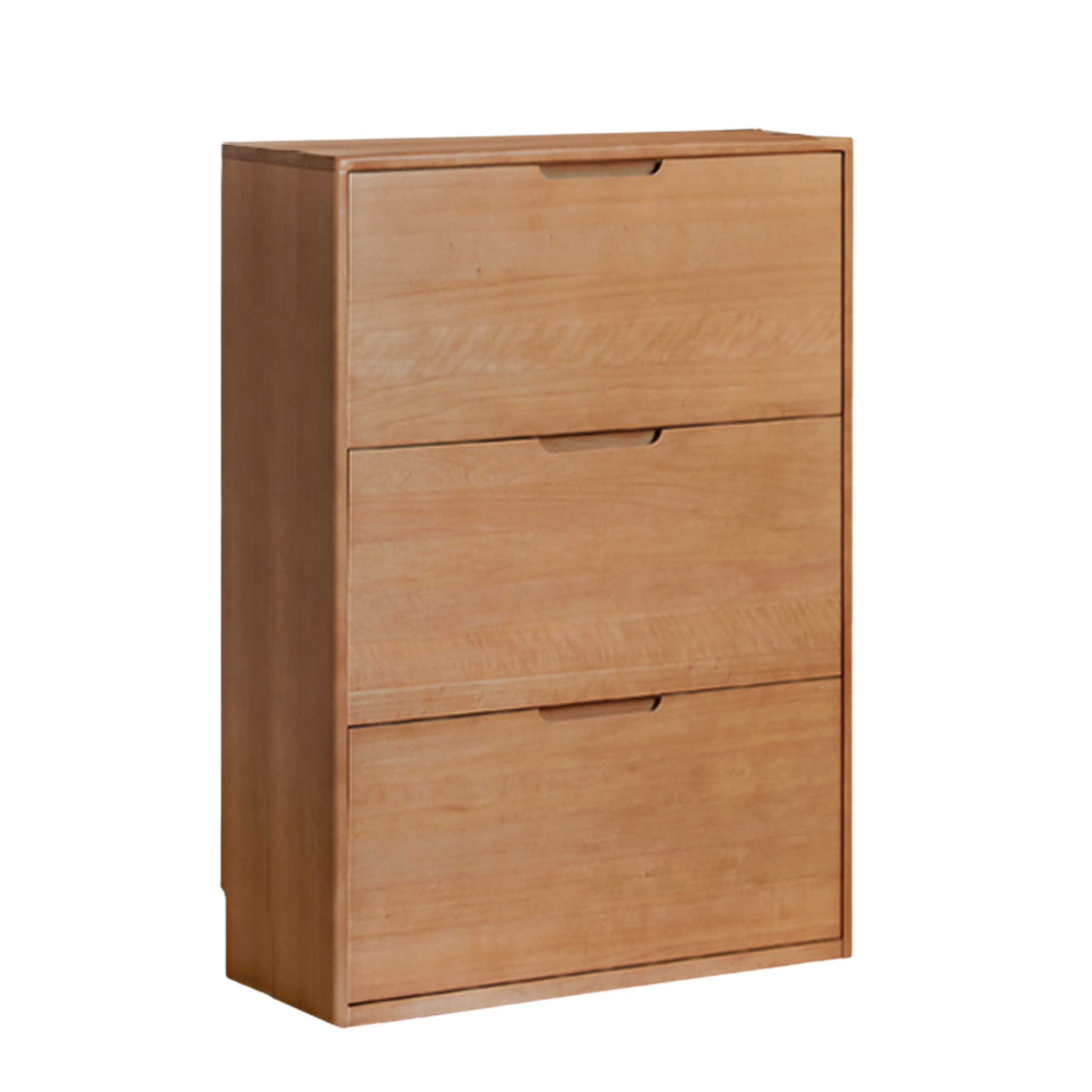 Solid Wood Shoe Cabinet - Thin Oak & Poplar Entryway Storage Organizer for Home, Porch, and Doorway | Perfect for Small Spaces & Clutter-Free Entry