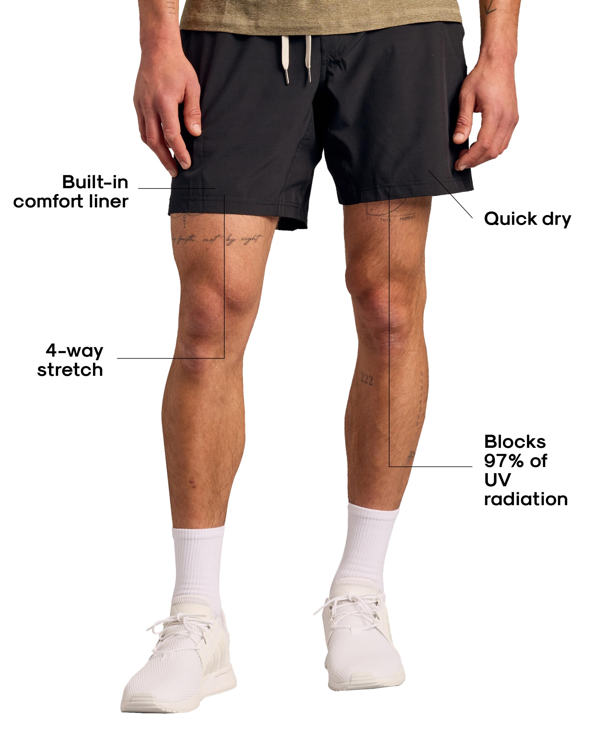 True Classic Men's Gym Shorts with Liner - Quick-Dry Fleece Athletic Workout Shorts with Pockets - Perfect for Running, Training & Casual Wear