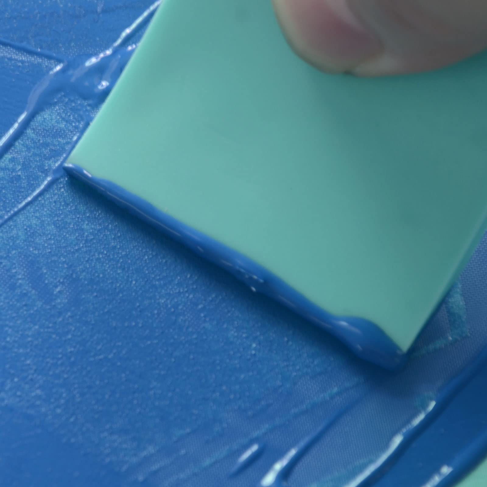 6 Pack Mini Rubber Squeegee for Screen Printing, Chalk Paste & Ink - Perfect for Mesh Backed Stencils & Transfers | Ideal for DIY Crafts, Sign Making & Home Decor Projects