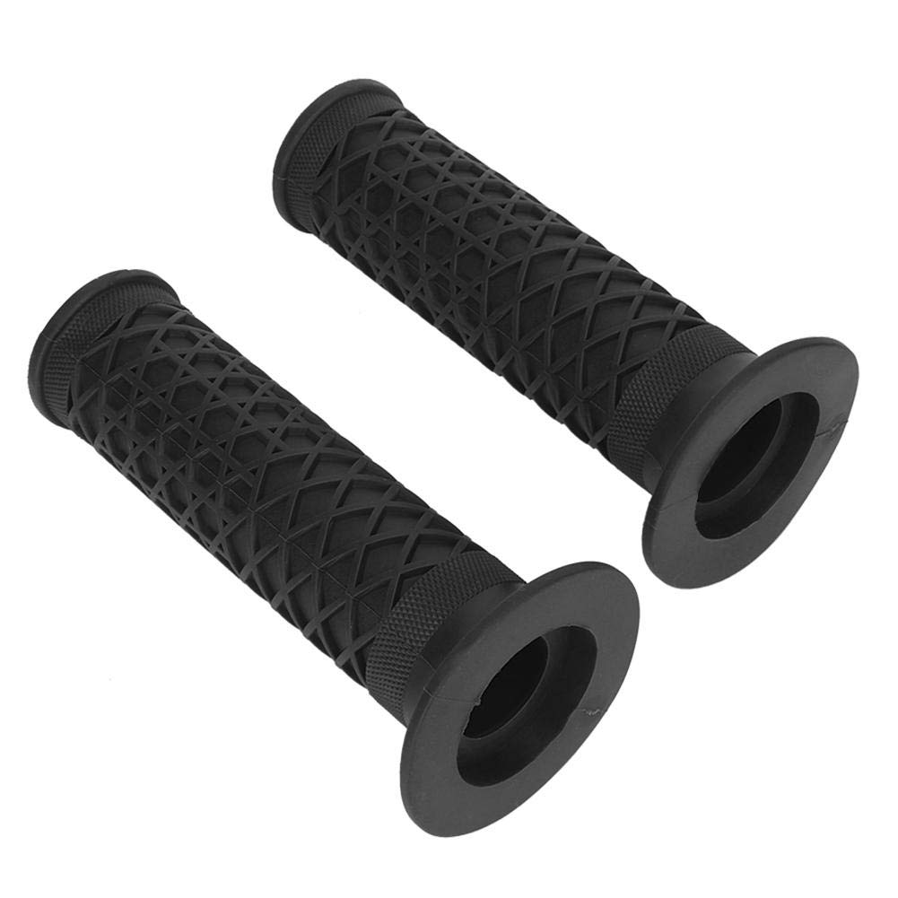 Universal 25mm Motorcycle Handlebar Grips - ABS Black for Comfortable Riding