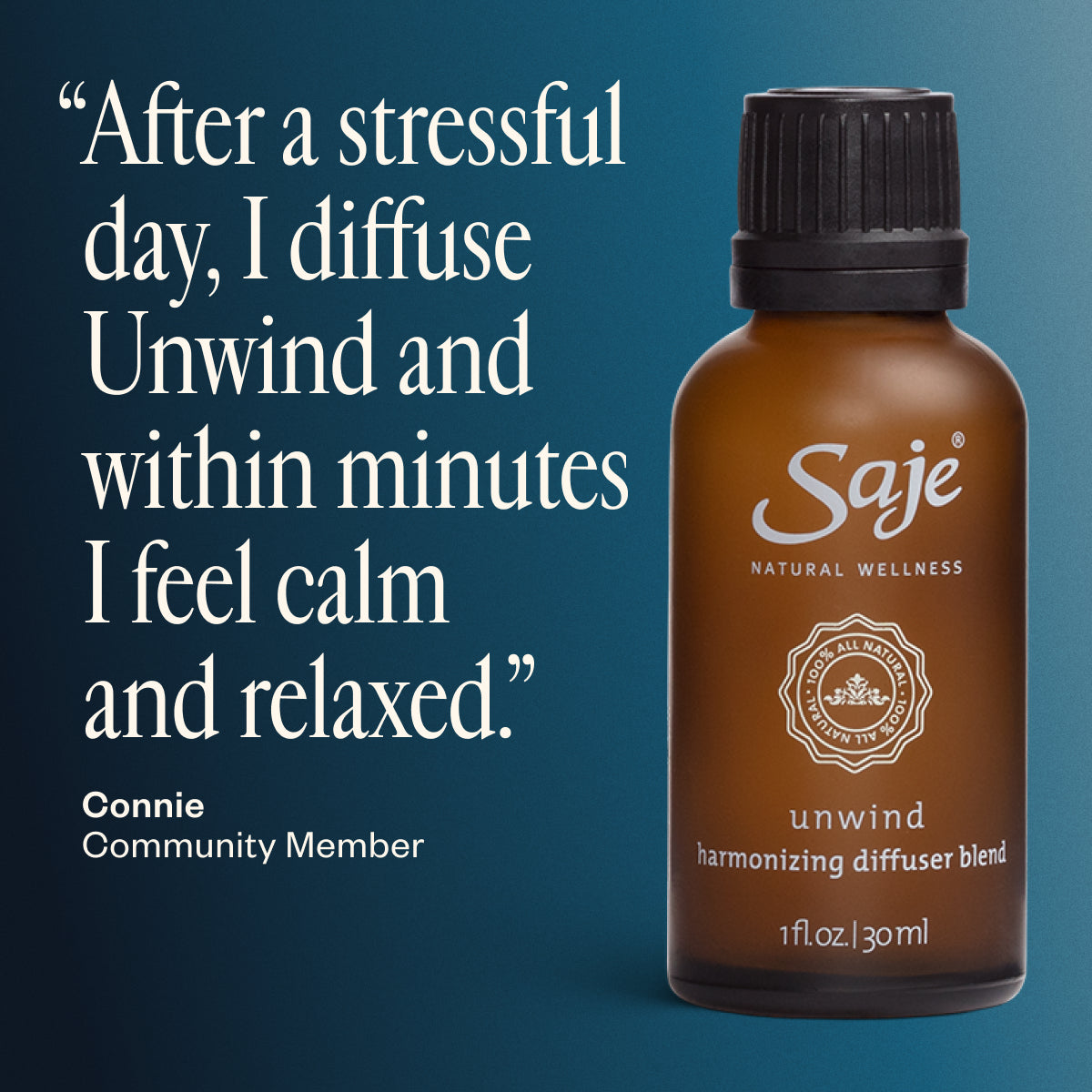 Unwind Harmonizing Essential Oil Diffuser Blend - 30ml Aromatherapy for Relaxation & Stress Relief | Perfect for Home, Office & Spa
