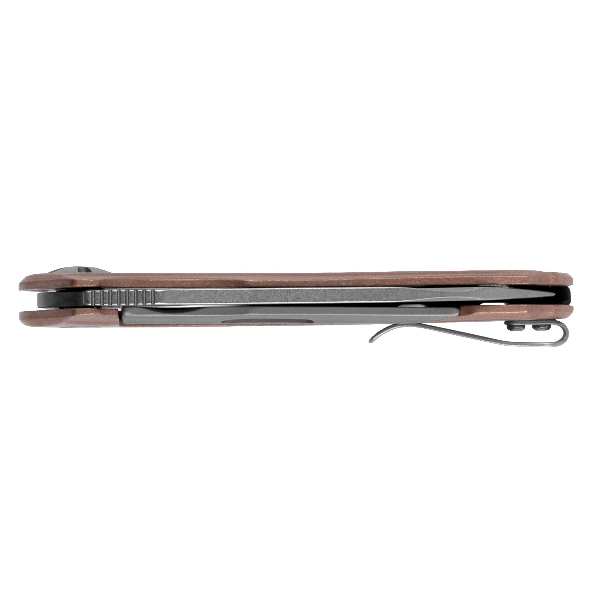 Kershaw Natrix Folding Pocket Knife - Drop Point Blade, Sub Frame Lock, KVT Ball Bearing Opening - EDC, Camping, Hiking & Outdoor Survival Gear