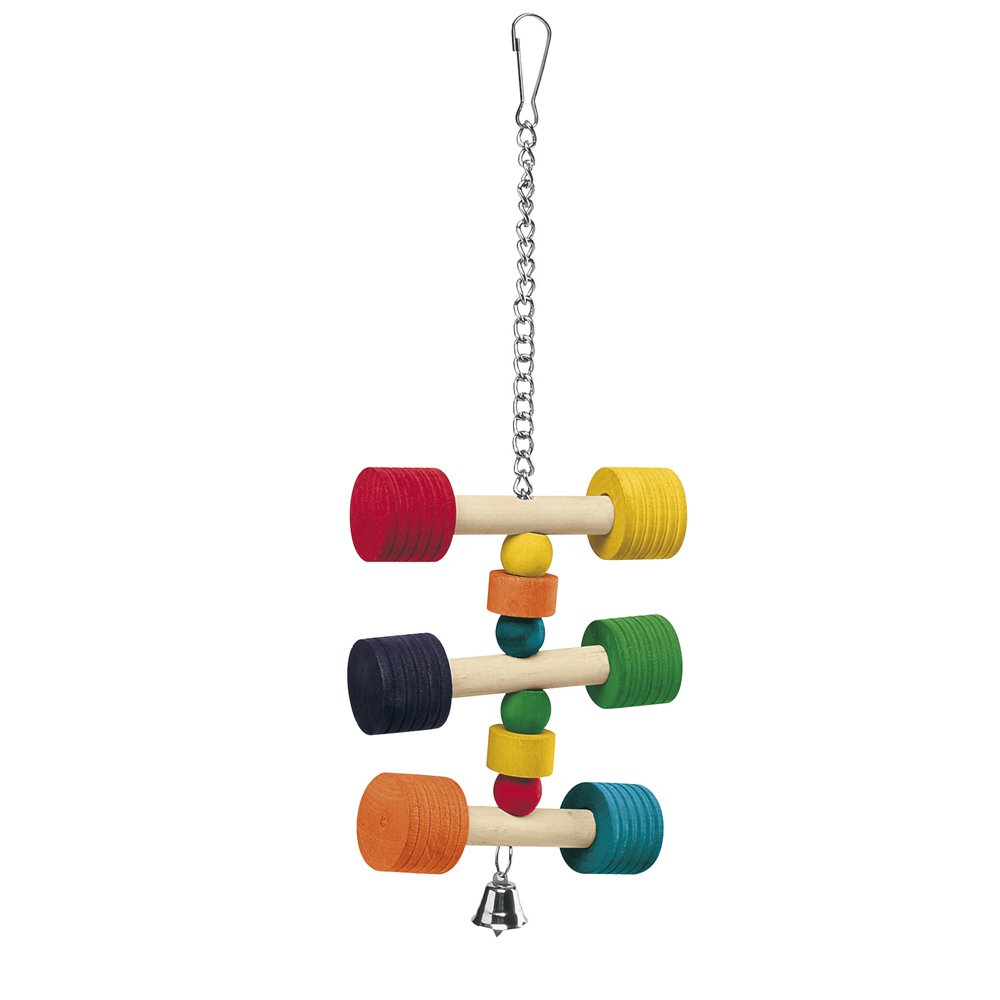 Farplast PA 4091 Bird Toy for Parrots & Small Birds - Colorful Chewing & Foraging Toy for Pet Birds - Perfect for Cages, Play Gyms & Bird Enrichment Activities