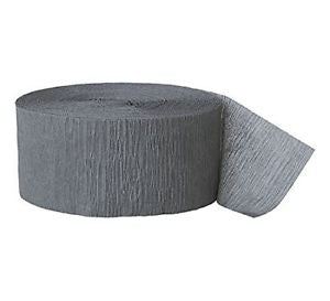 Premium Silver Crepe Paper Streamers - 100ft Party Decorations for Birthday, Wedding & Holiday Celebrations - Perfect for DIY Backdrops, Photo Booths & Festive Room Decor