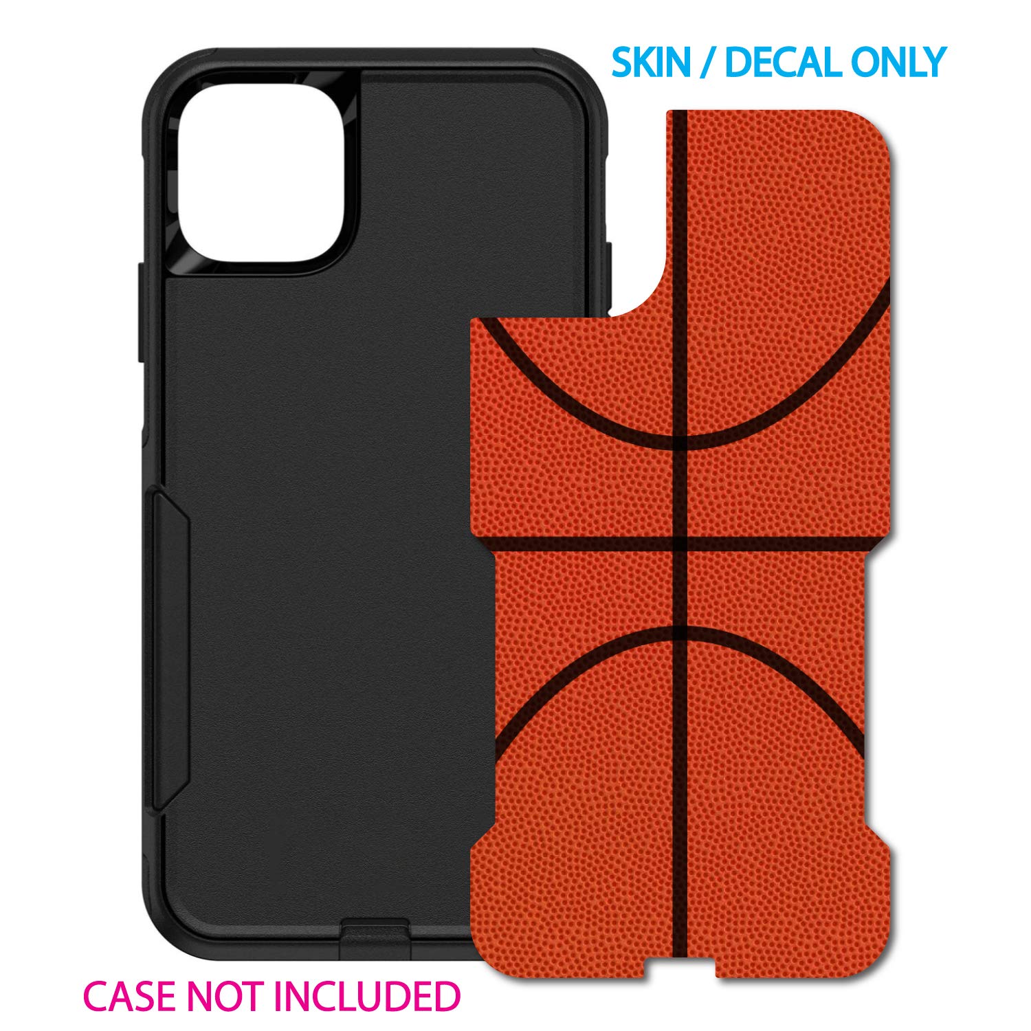 Custom iPhone 11 Pro Skin for OtterBox Commuter - Basketball Design for Sports Fans