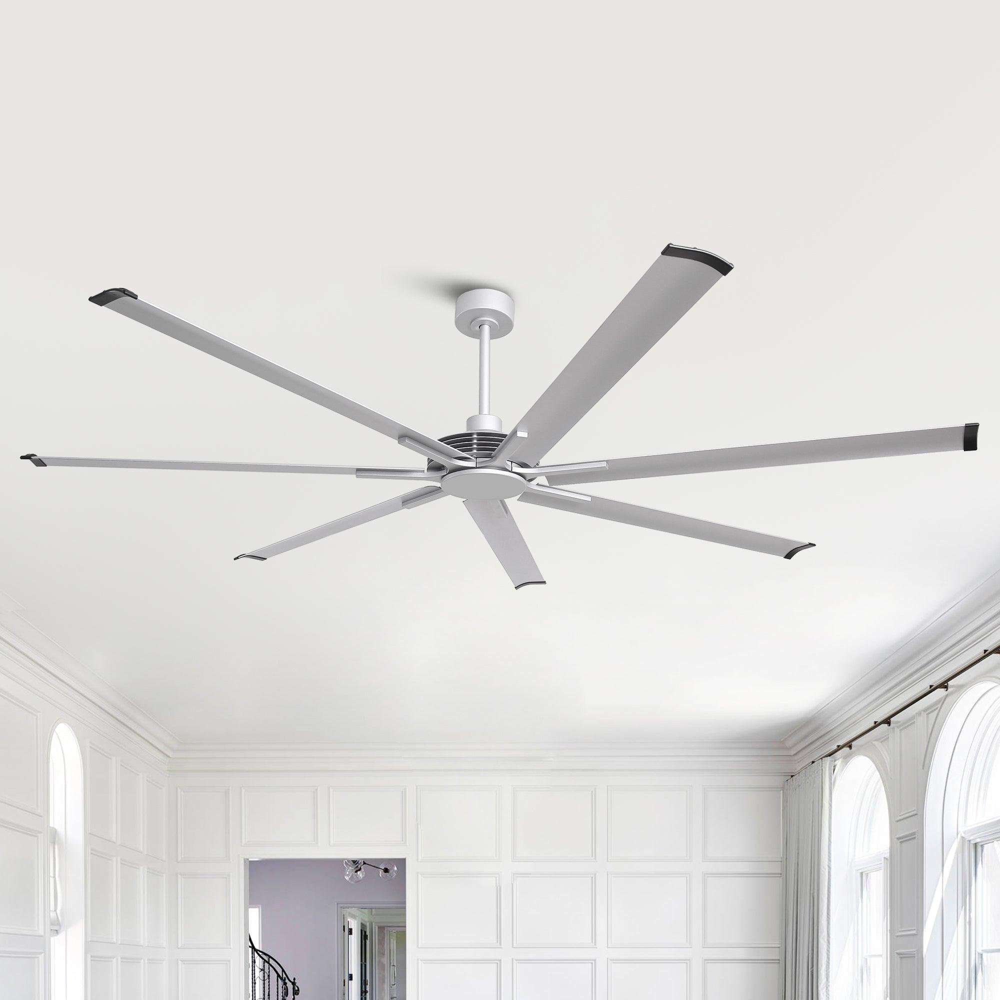 84 Inch & 100 Inch Large Ceiling Fan with Remote Control - Ultra Quiet, High Airflow for Living Room, Bedroom, or Outdoor Patio