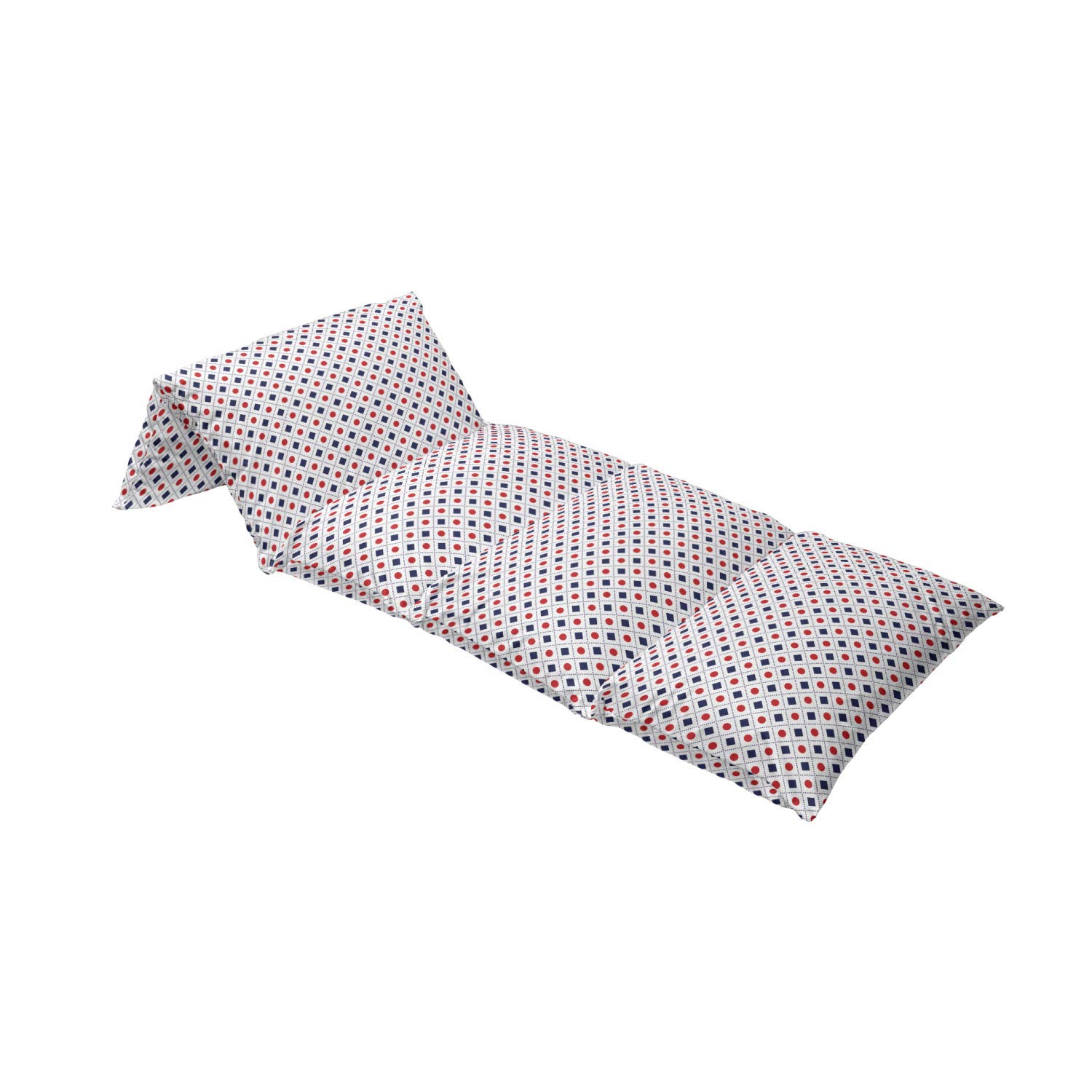 Ambesonne Navy Blue and Red Geometric Floor Pillow Cover - 88