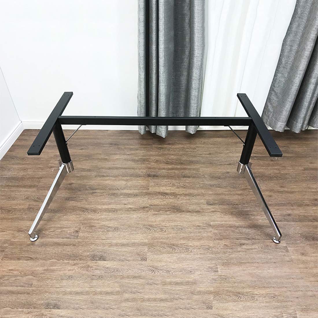 Black Wrought Iron DIY Furniture Support Feet - Non-Slip Desk Legs for Computer Tables & Workstations (1 Pack) | Perfect for Home Office, Gaming Setup & Study Room Furniture