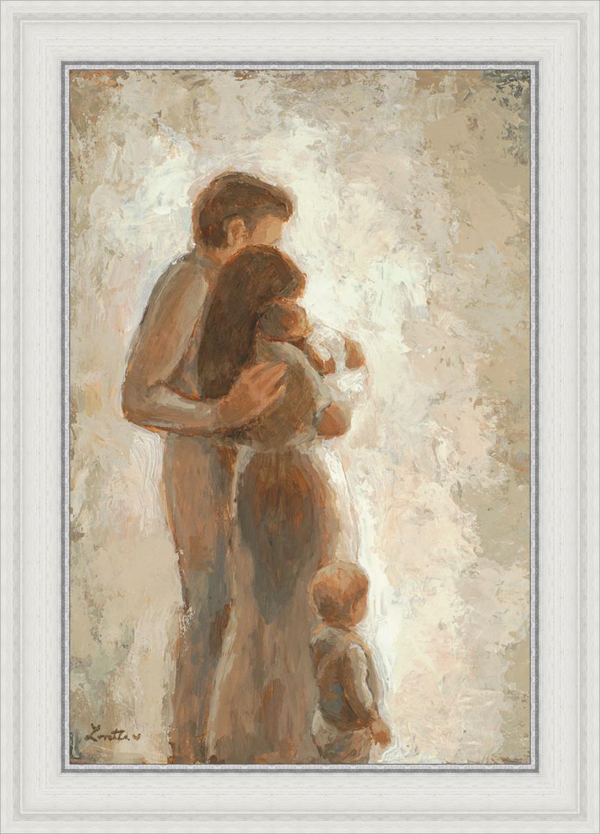 Family Looking Towards the Light - Inspirational Wall Art for Home Decor | Motivational Canvas Print for Living Room, Bedroom & Office | Perfect Gift for Family & Friends