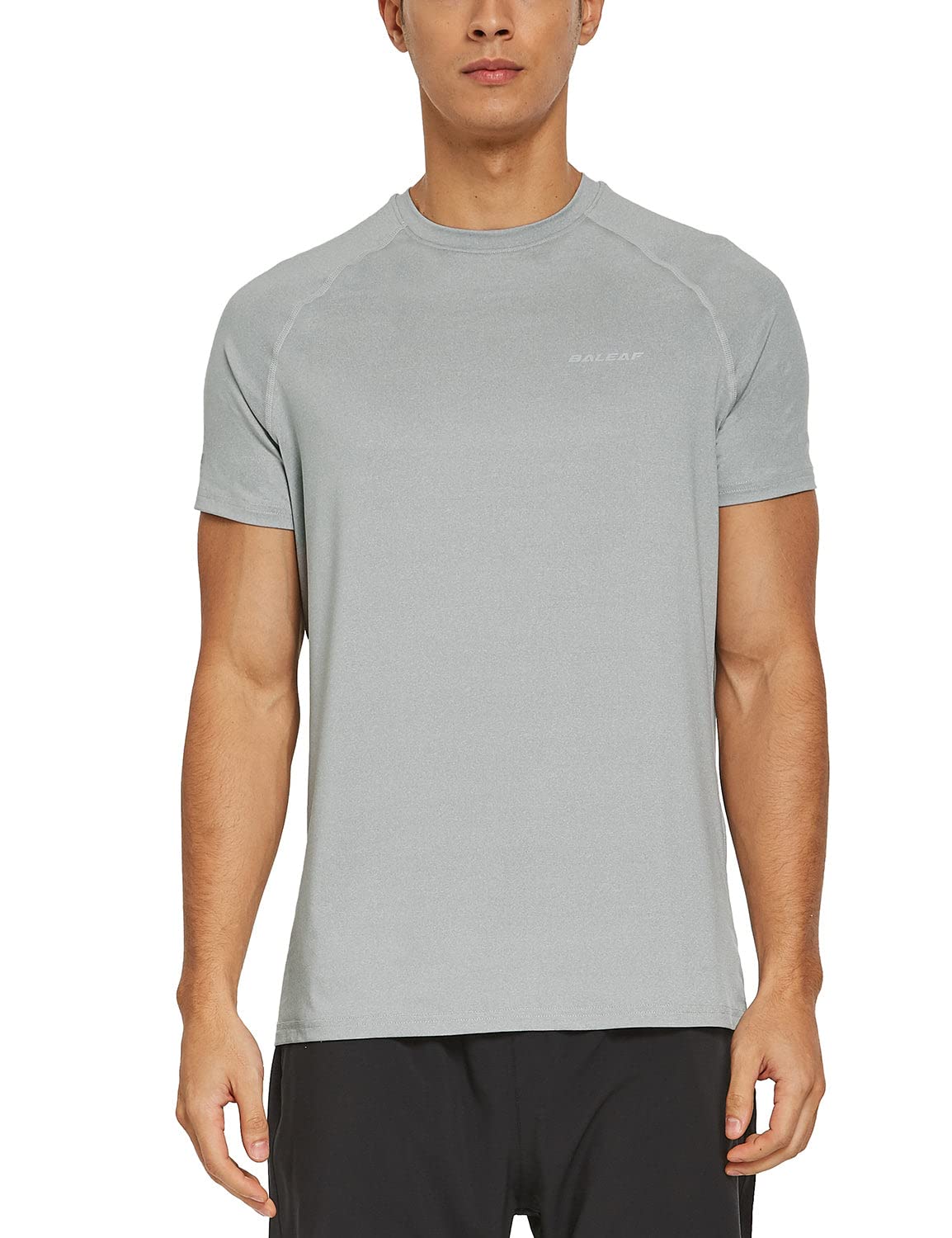 BALEAF Men's Quick Dry Short Sleeve T-Shirt - Moisture Wicking Activewear for Running, Workout & Gym - Lightweight Breathable Performance Shirt for Outdoor Sports & Summer Activities