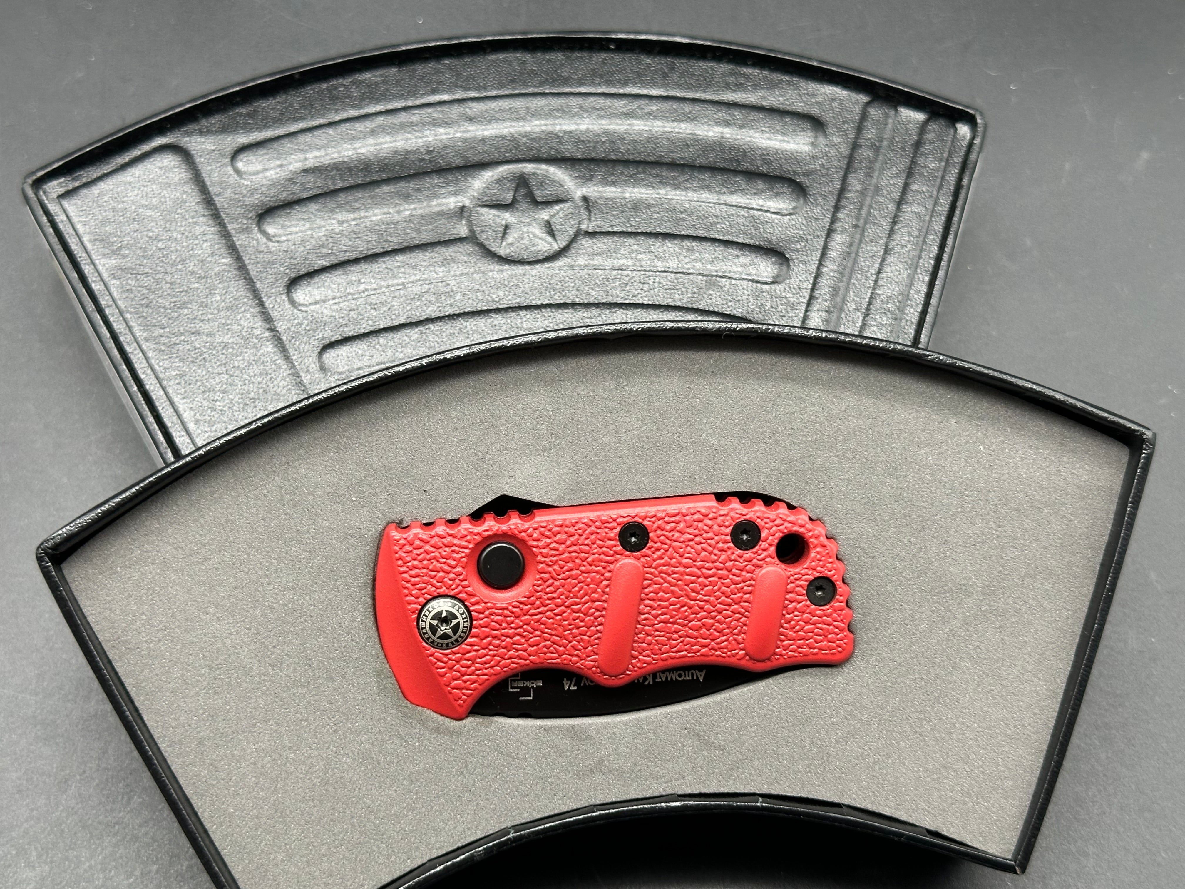 Boker Red Sub Kalashnikov Automatic Knife - 1.95