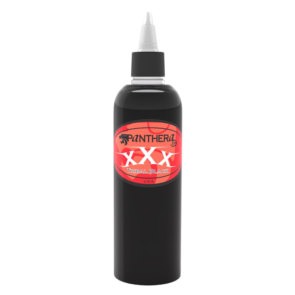 Panthera Tribal XXX Black Ink 150ml - Premium Tattoo Ink for Professional Artists | Perfect for Sleeves, Tribal Designs & Body Art