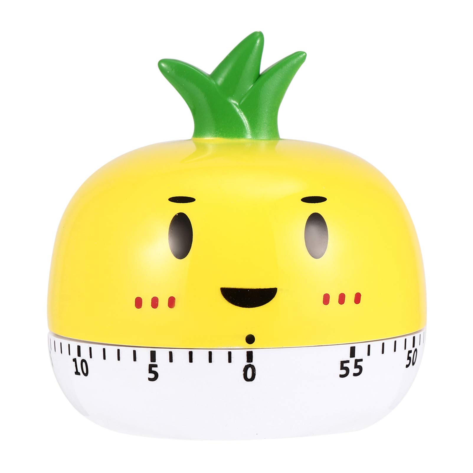 HEMOTON Manual Wind Up Kitchen Timer - Cute Pineapple Shaped Alarm Clock for Cooking, Baking, Study & Classroom Use - Perfect for Kids and Adults