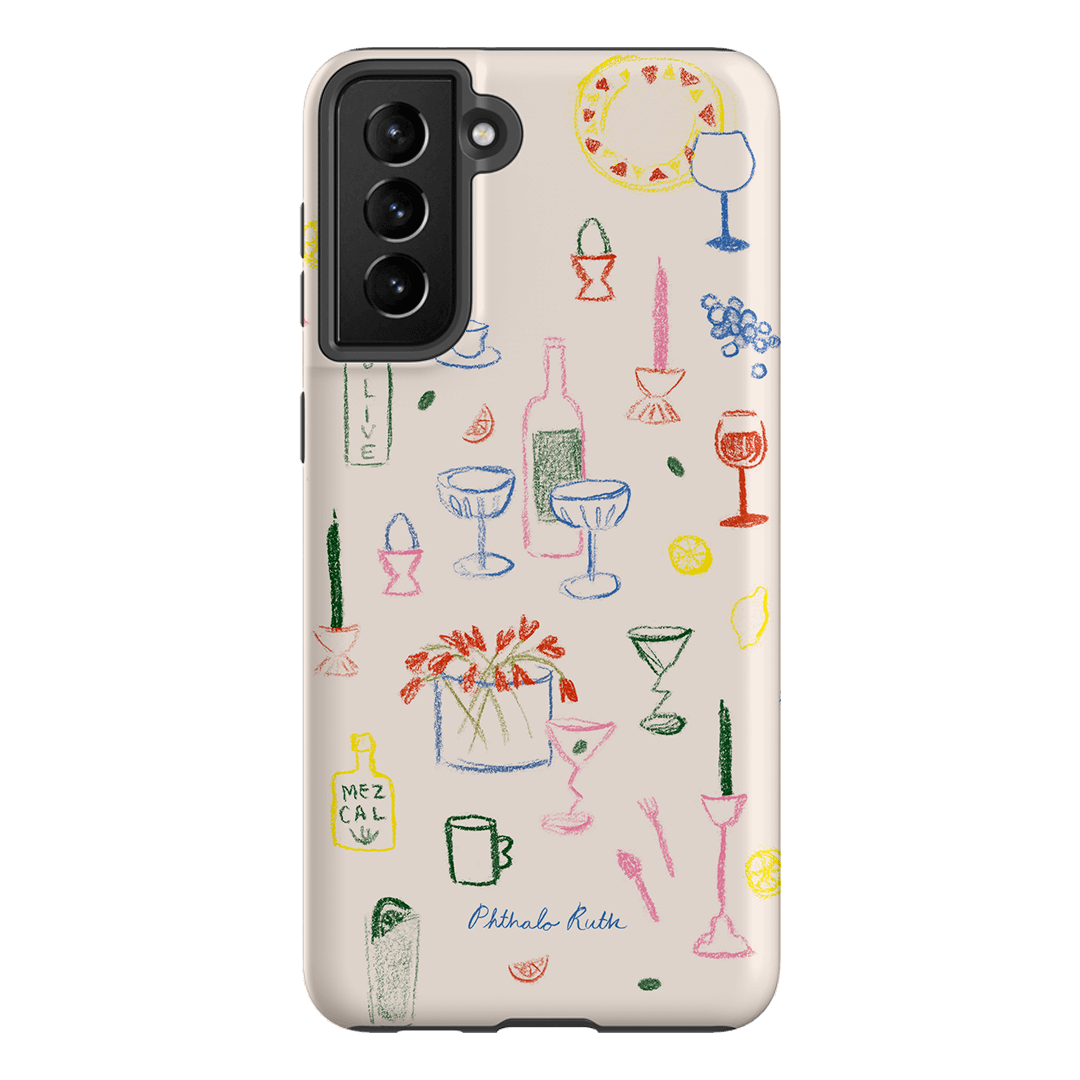 Stylish Protective Dinnerware Design Phone Case - Trendy & Durable Cover for iPhone & Android - Perfect for Dining Out, Parties & Everyday Use