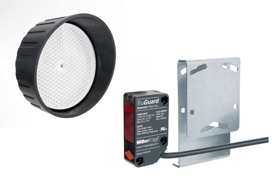 Miller Edge TruGuard TG-R-K10 Monitored Reflective PhotoEye Safety Sensor System - Industrial Machine Safety Protection for Conveyors, Presses & Automated Equipment