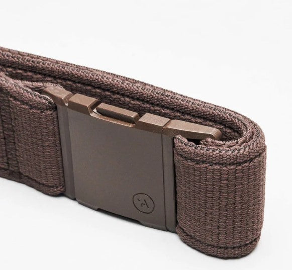 Premium Genuine Leather Atlas Belt for Men - Classic Brown Dress Belt with Heavy Duty Buckle - Perfect for Business, Casual & Formal Wear