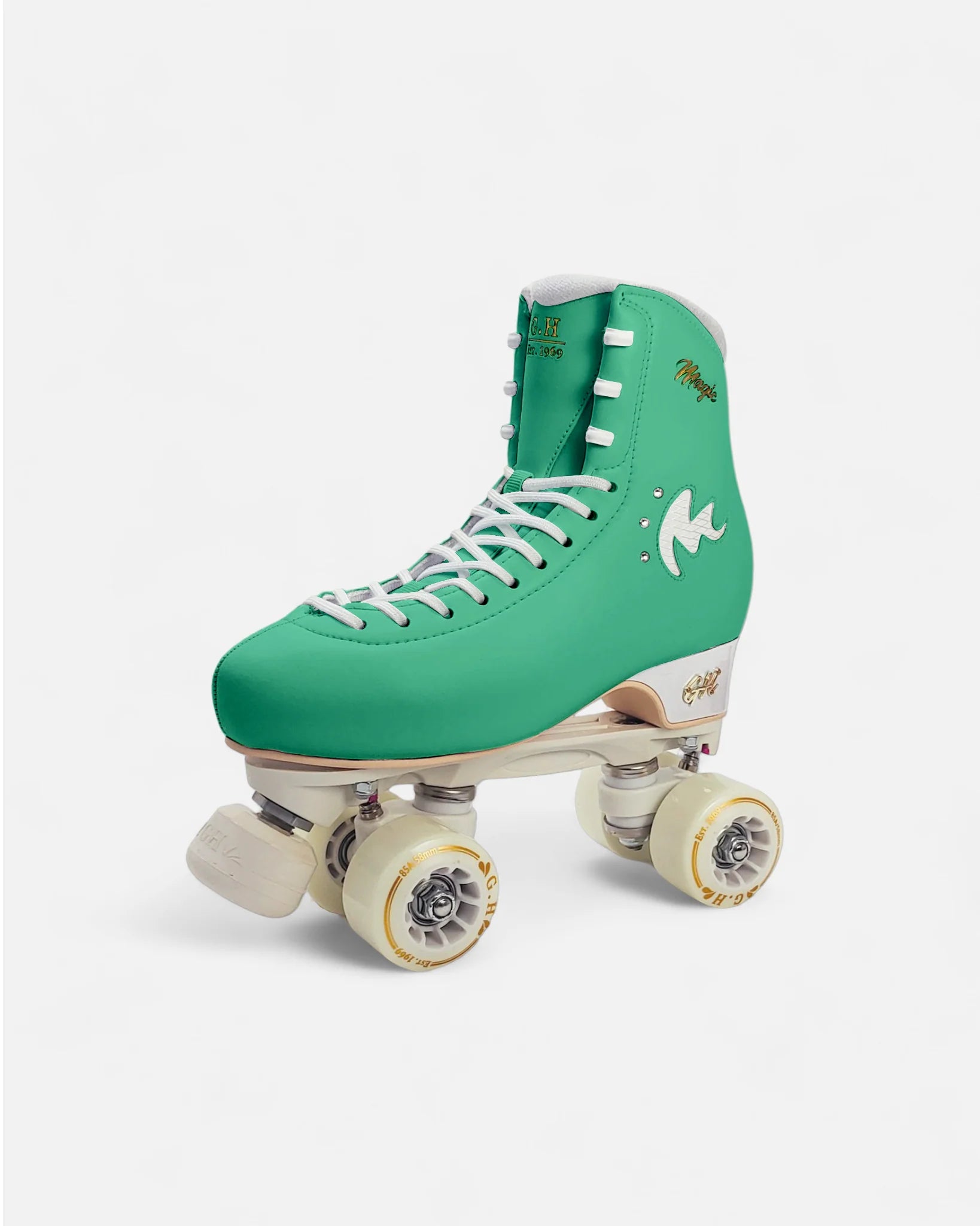 GH Magic Quad Roller Skates for Women & Men - Adjustable Outdoor/Indoor Rollerblades with Light Up Wheels - Perfect for Fitness, Rink Skating & Street Roller Derby