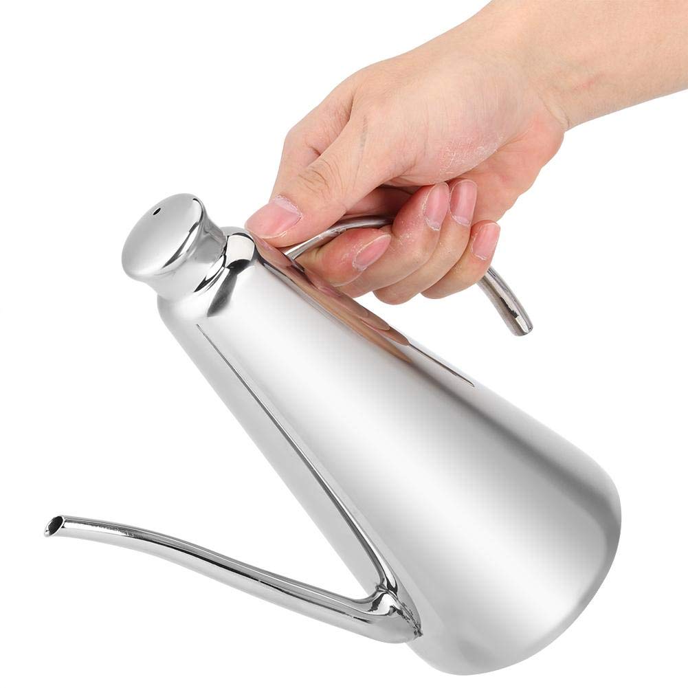 Premium Stainless Steel Oil Dispenser Bottle - 850ml/28.74oz Large Capacity Kitchen Oil Pot for Olive, Vinegar & Sauce - Durable Household Oil Container for Cooking, Baking & Salad Dressing