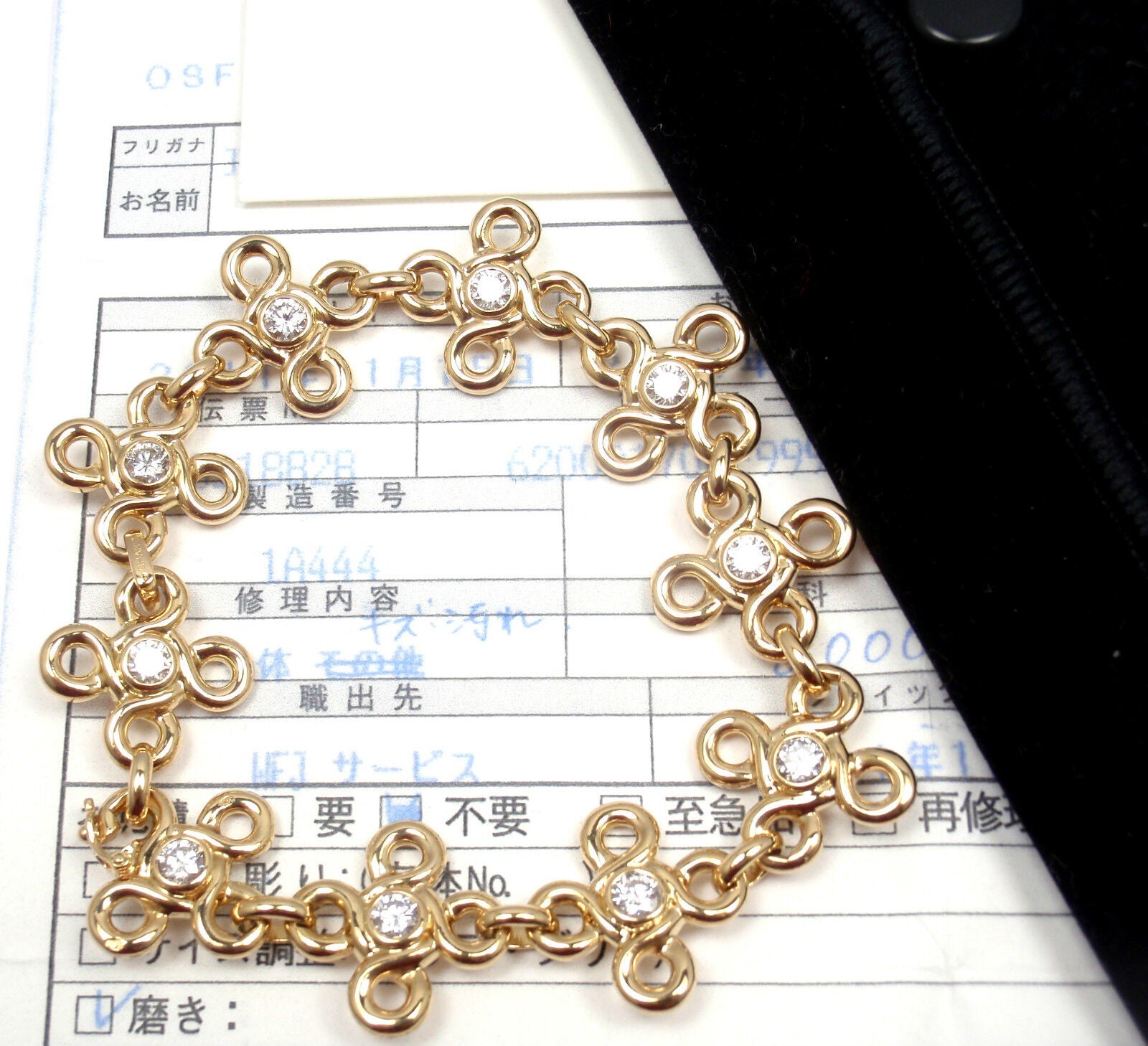 Authentic Chanel 18K Yellow Gold Diamond Bracelet with Certificate - Luxury Jewelry for Women, Perfect for Gifts, Parties & Special Occasions