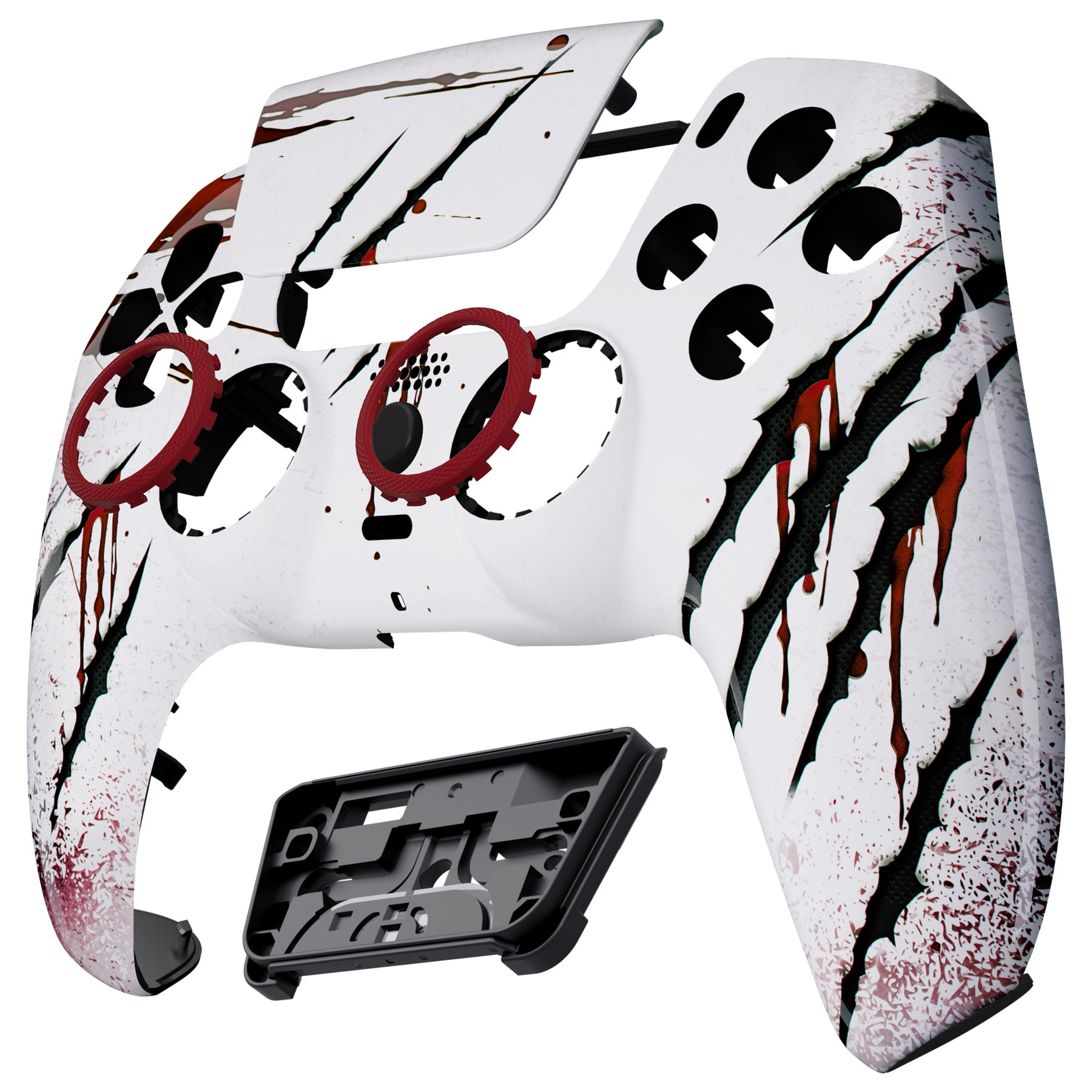 eXtremeRate LUNA Redesigned Front Shell with Touchpad for PS5 Controller BDM 010/020/030/040/050 - Wild Attack GHPFT007 - Custom Gaming Shell for Enhanced PS5 Controller Performance - Perfect for Competitive Gaming and Long Play Sessions