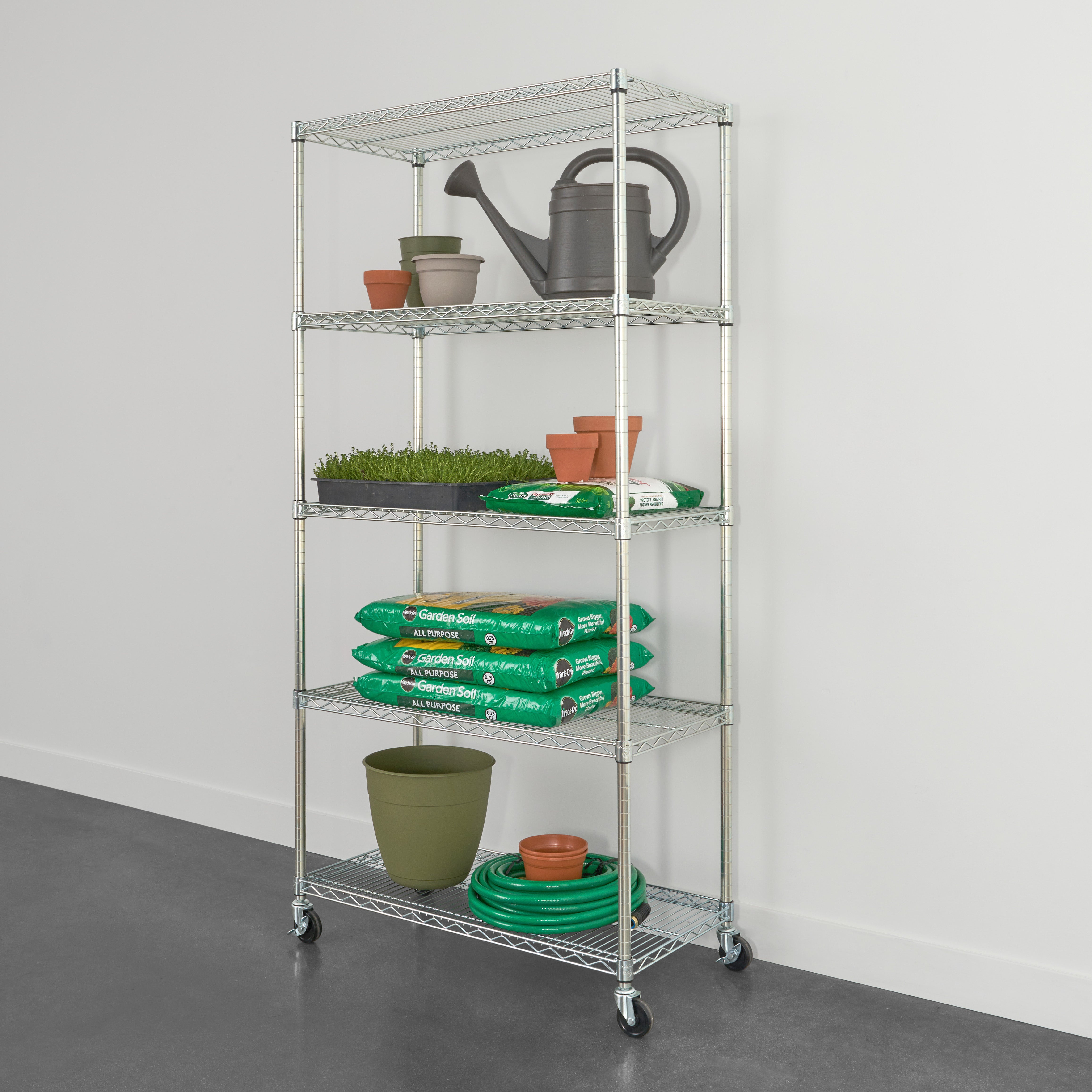5-Tier Heavy Duty Wire Shelving Unit 18