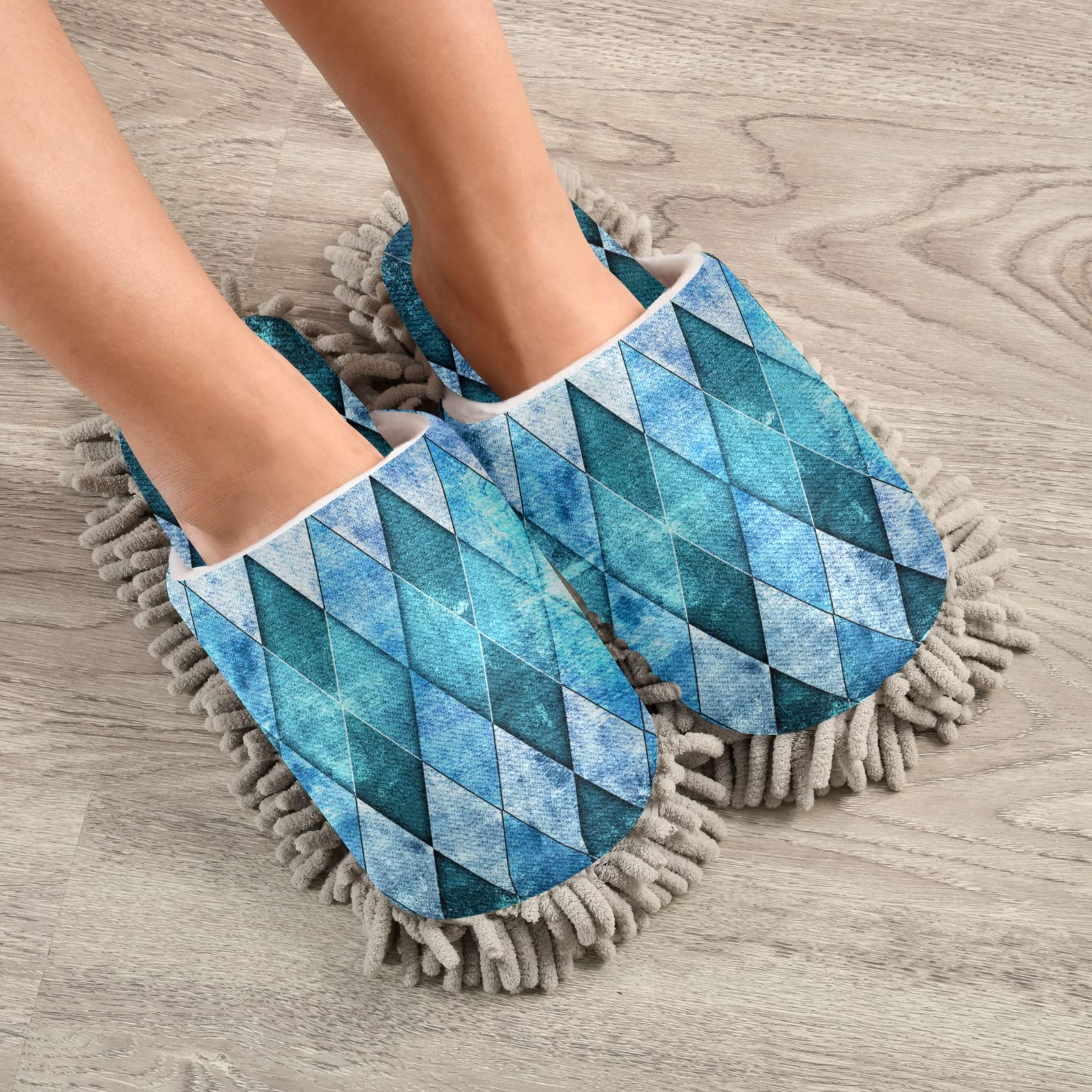 Unisex Mop Slippers Shoes - Soft Cleaning House Slippers for Dusting & Spa Relaxation (Size M-L) | Perfect for Home Cleaning, Pet Hair Removal & Relaxing Foot Care