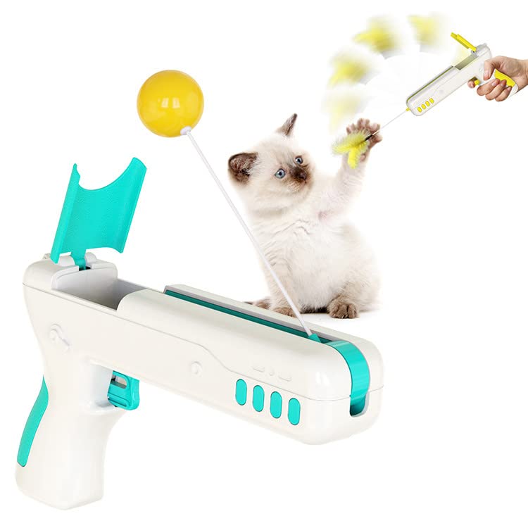SUGEBETA Funny Cat Toy Stick - Retractable Pop-up Interactive Cat Play Wand for Travel & Home Use - Perfect for Exercise, Training, and Bonding with Your Pet