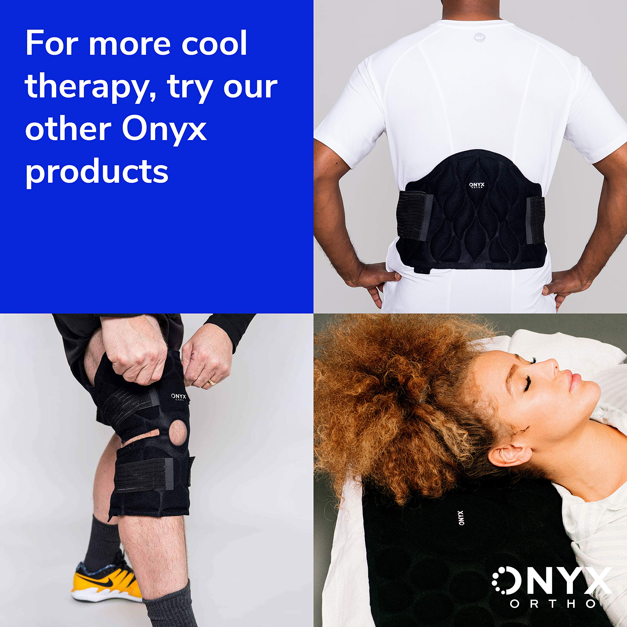 Onyx Cool Shoulder Wrap - Black | Refrigerated Cold Pack Therapy for Shoulder Pain Relief & Compression Support | Ideal for Post-Surgery Recovery, Sports Injuries & Arthritis Pain Management